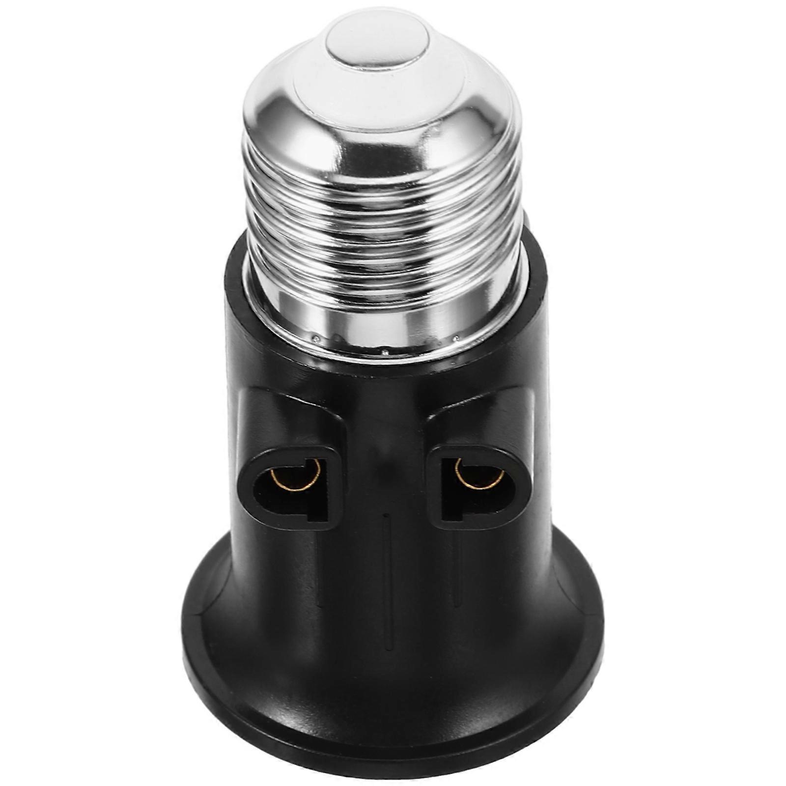 Lighting Accessory E26 Bulb Splitter Dual 3-Prong Use Black 1Pack