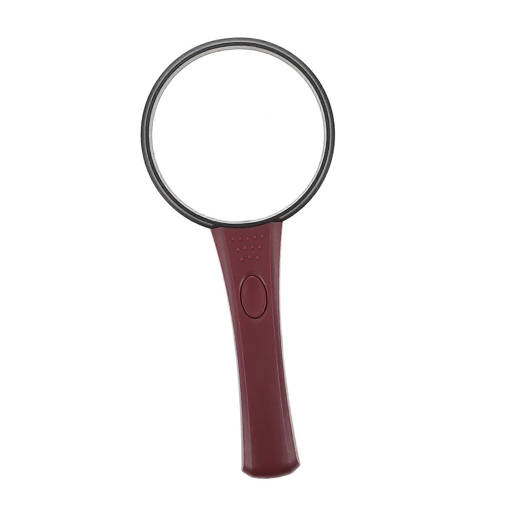 LED Magnifying Glass with Acrylic Lens for Newspapers and Miniatures, Durable and High-Quality, 1x Magnification