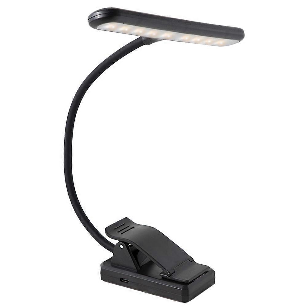 LED Dimmable Music Stand Lamp, Flexible Clip Table Light for Piano, Reading & Orchestra Use, Lightweight Gooseneck Design with Color Light Source