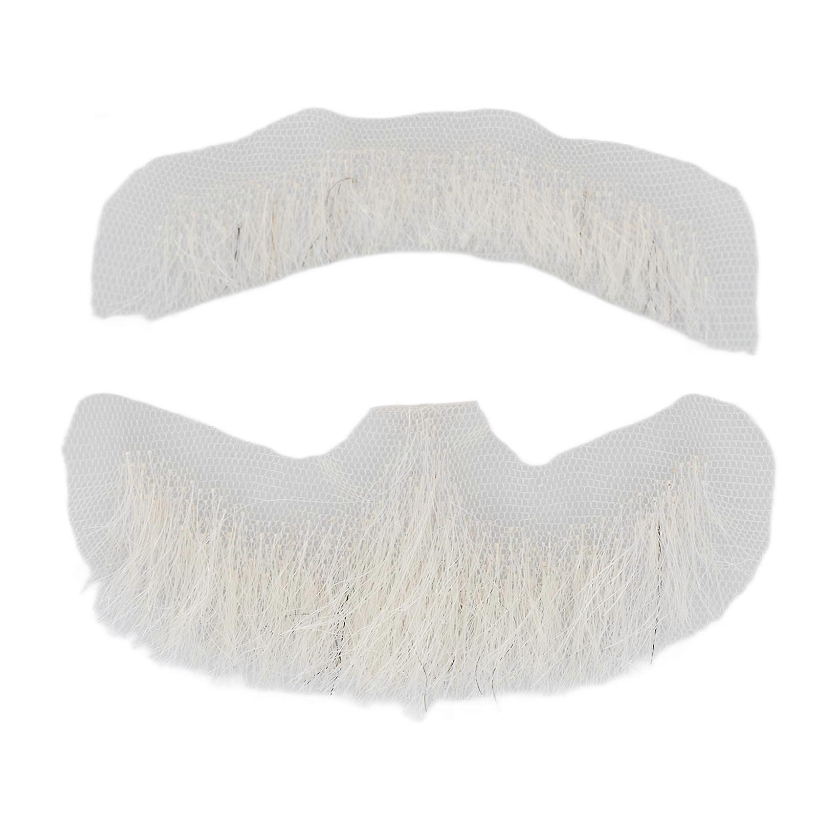 Makeup False Beard Men Portable Reusable Cosplay Party Fake Beard Mustache for Stage Performance