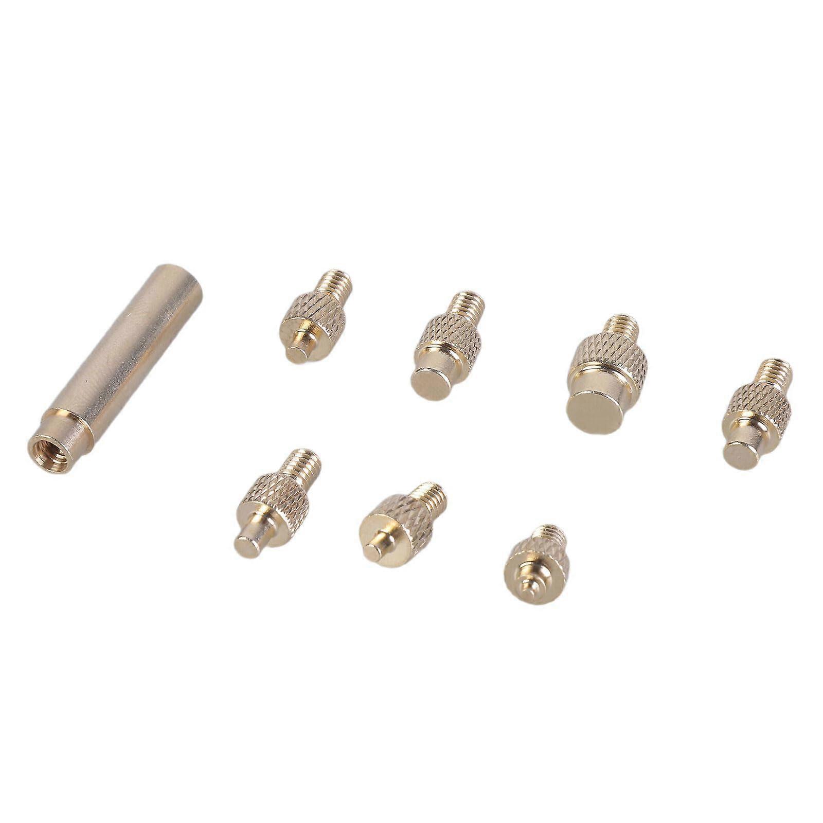 Heat Insert Nut Tool with Iron Tip for Hot Melt Applications, Brass Thread for 3D Printing and Soldering Compatibility
