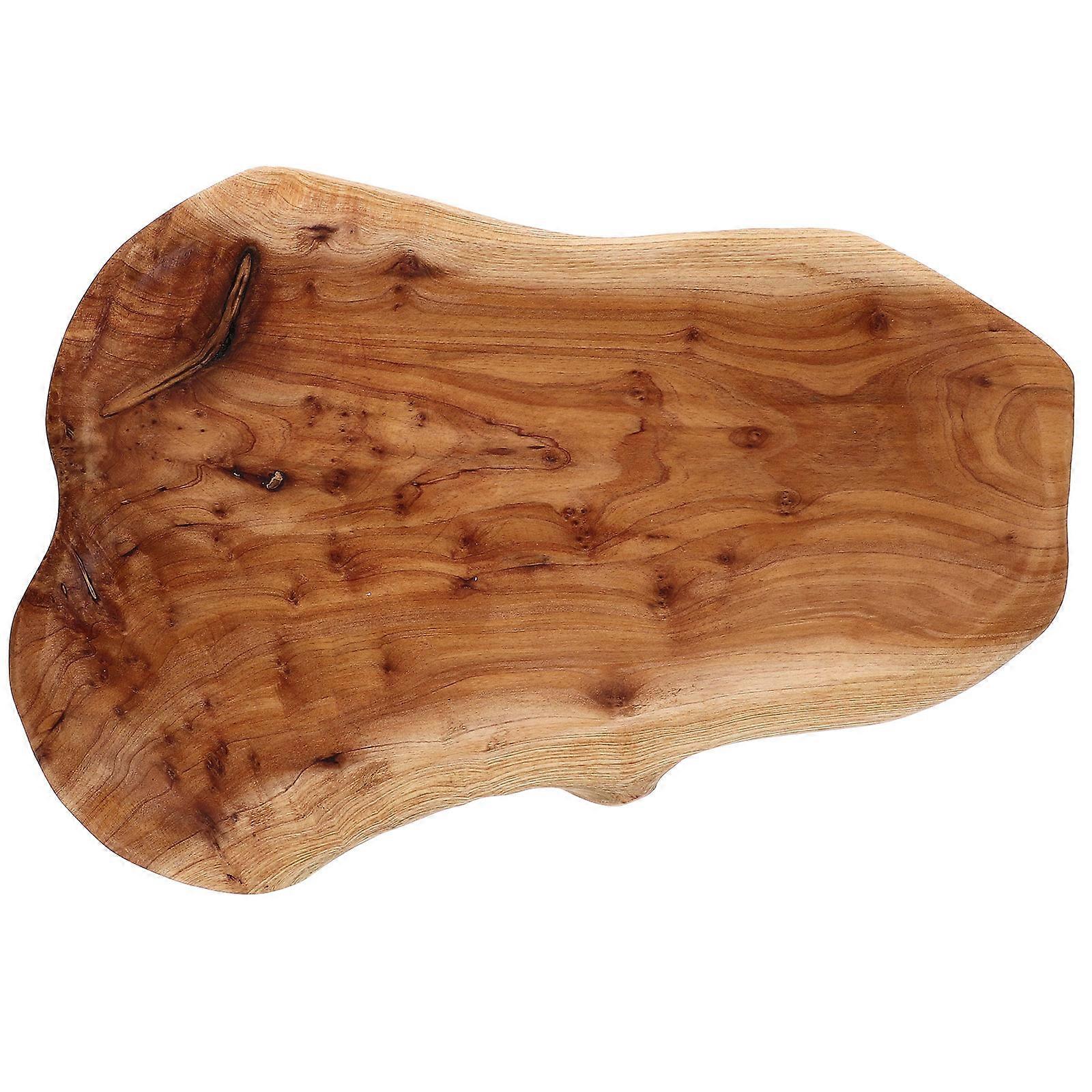 Serving Tray for Storage Light Brown Multi-functional Snack Plate Perfect for Sharing Dried