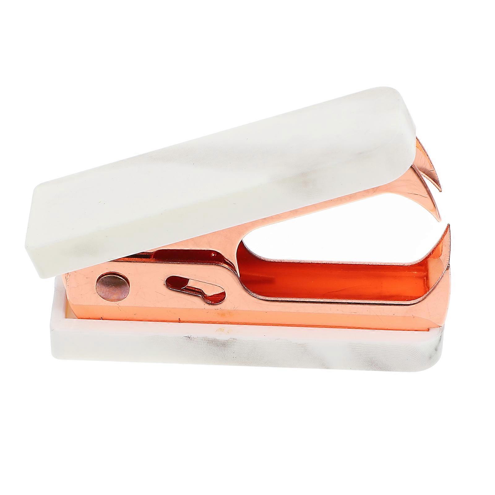 Acrylic and Alloy Staple Remover for Home Use Leopard Color Portable and 2.5 x 1.8 inches