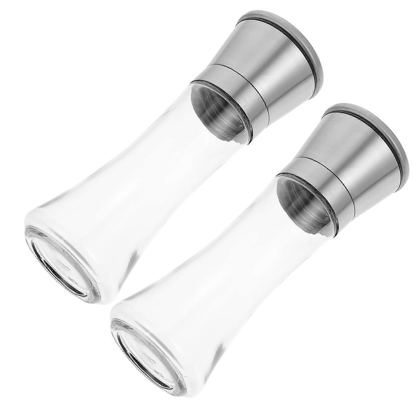 Here's a polished and engaging product description for your **2pcs Adjustable Pepper Mill Set Coarse Salt Grinder with Non Slip Design for Pepper,