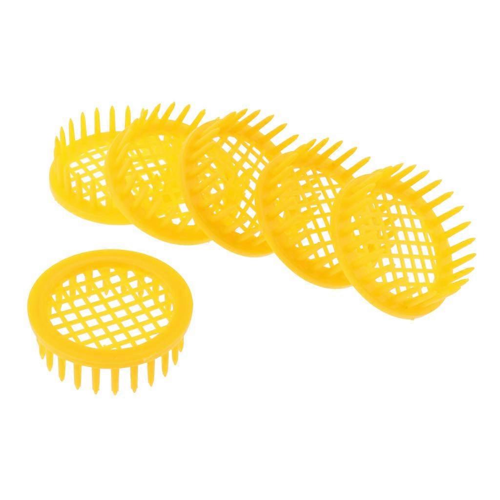 6 pieces plastic round needle bee cage beekeeping breeding tool accessories