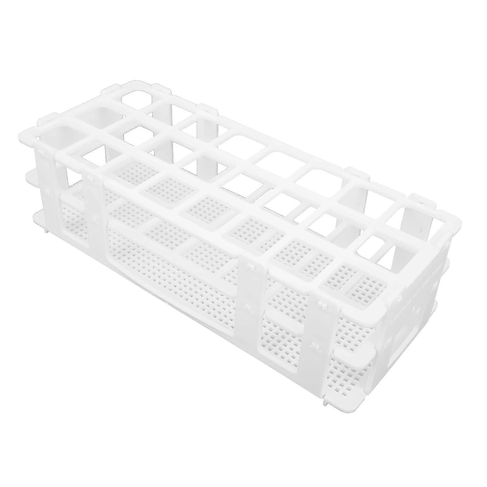Lightweight 24hole removable sample tube holder made of ABS for lab, easy insertion and removal.