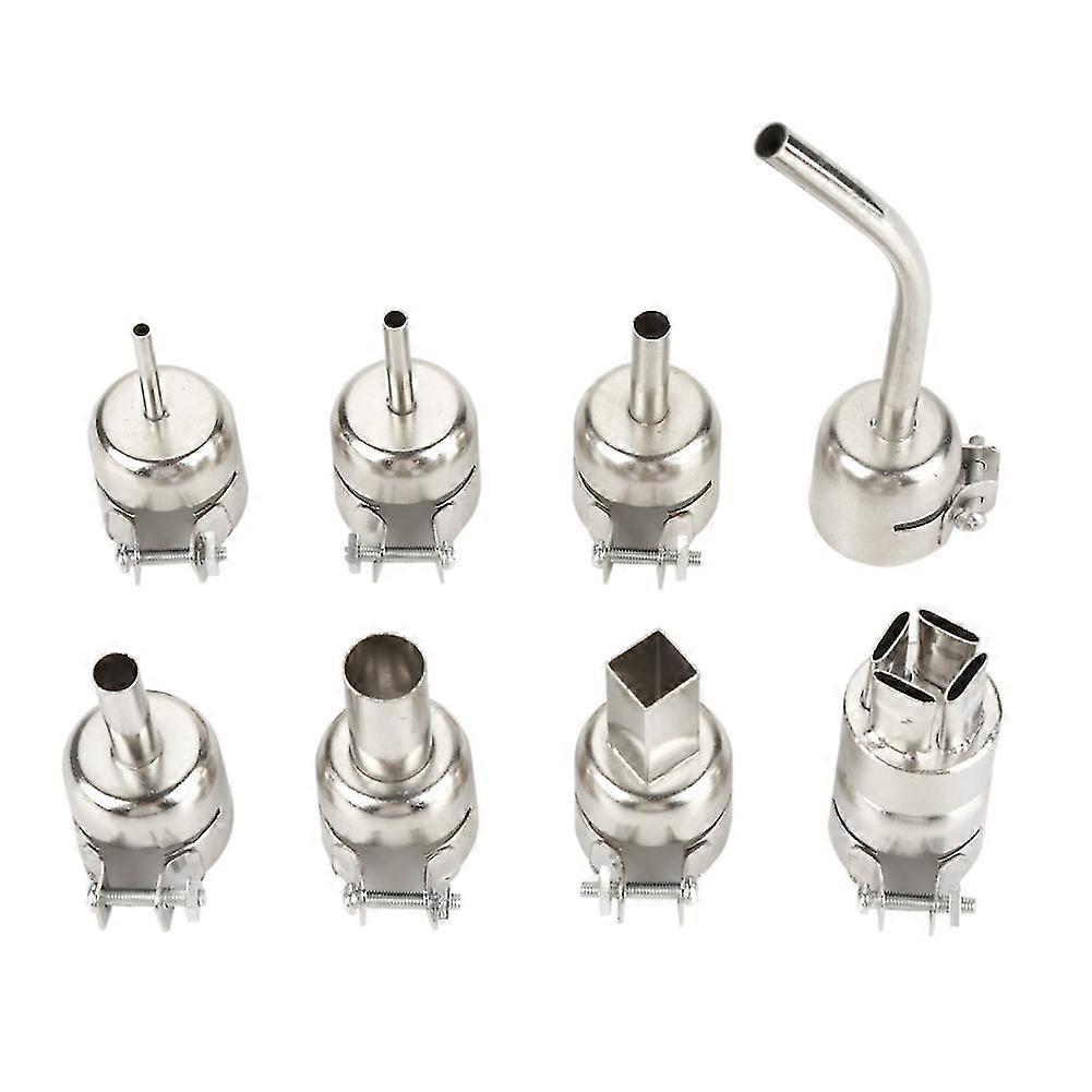 8 Pcs Nozzle Set for 8858 I 650W Adjustable Electric Heat Gun with LED Digital Display - Compatible Accessories for Hot Air Gun