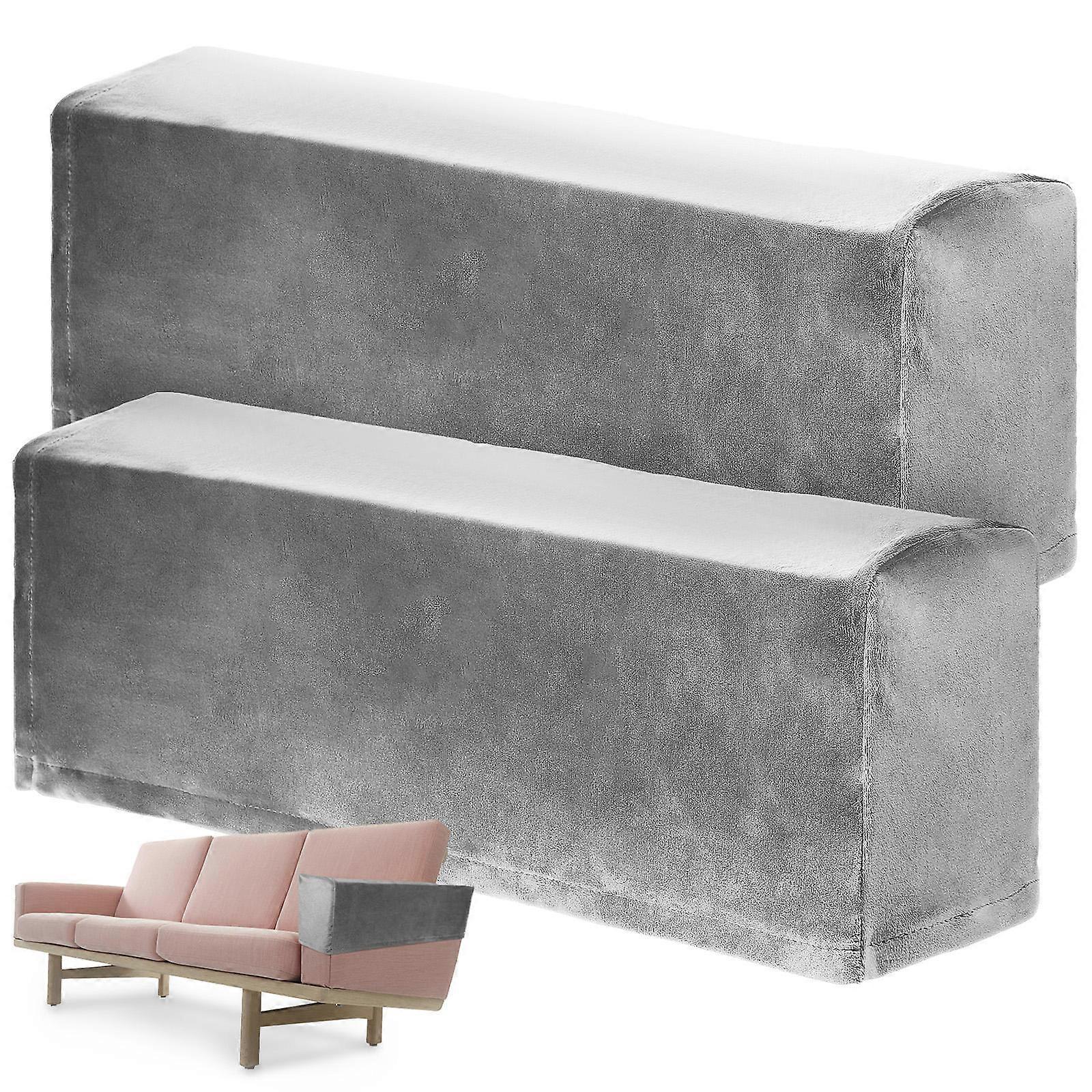 Elastic Sofa Armrest Covers 2pcs Versatile Couch Protectors for Living Room Bedroom Office Minimalist Design Fits Sofas Arm Covers
