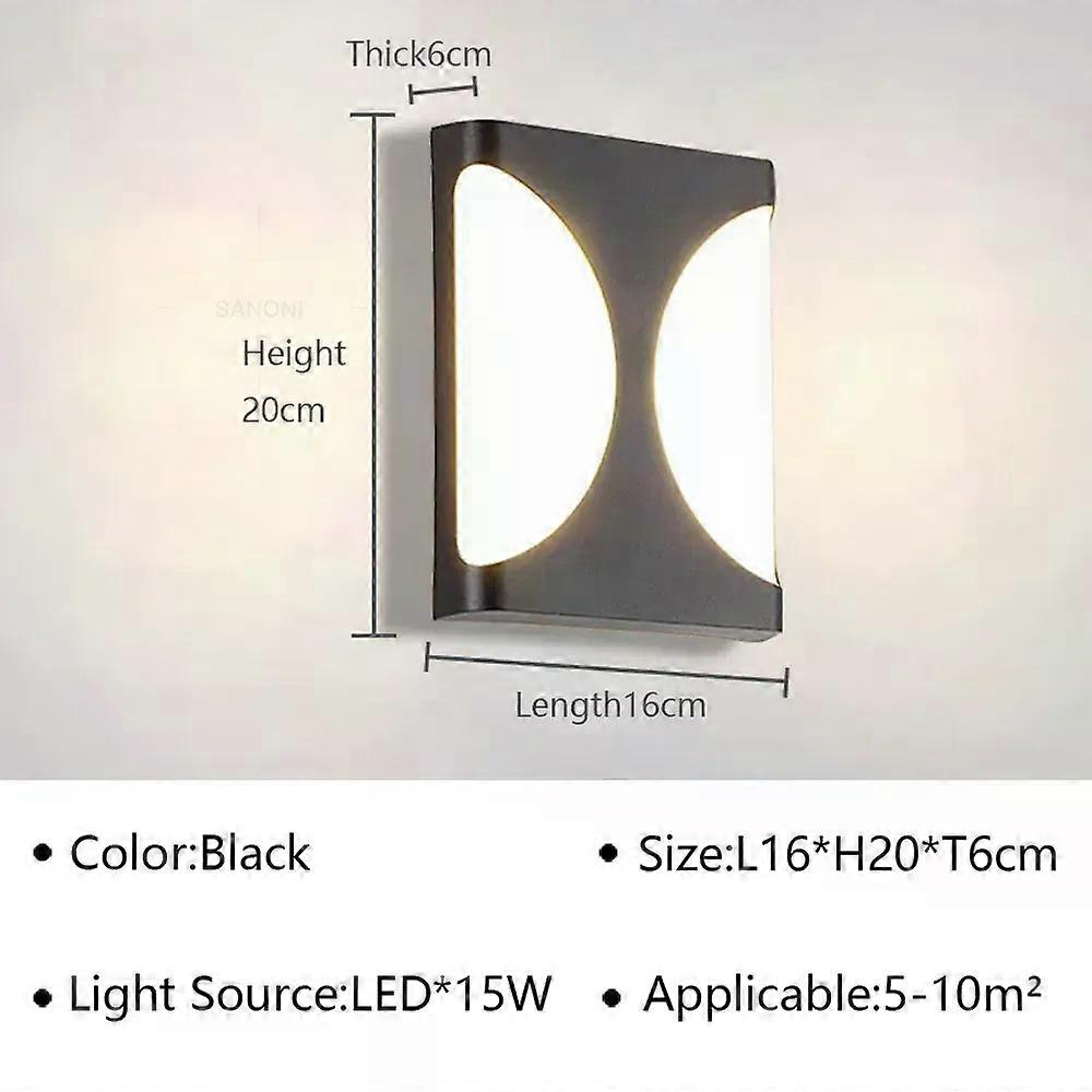 Modern Led Outdoor Wall Lamp For Garden Aisle Balcony Entryway Outdoor Waterproof Ip65 Sconce Lighting Fixture Luster