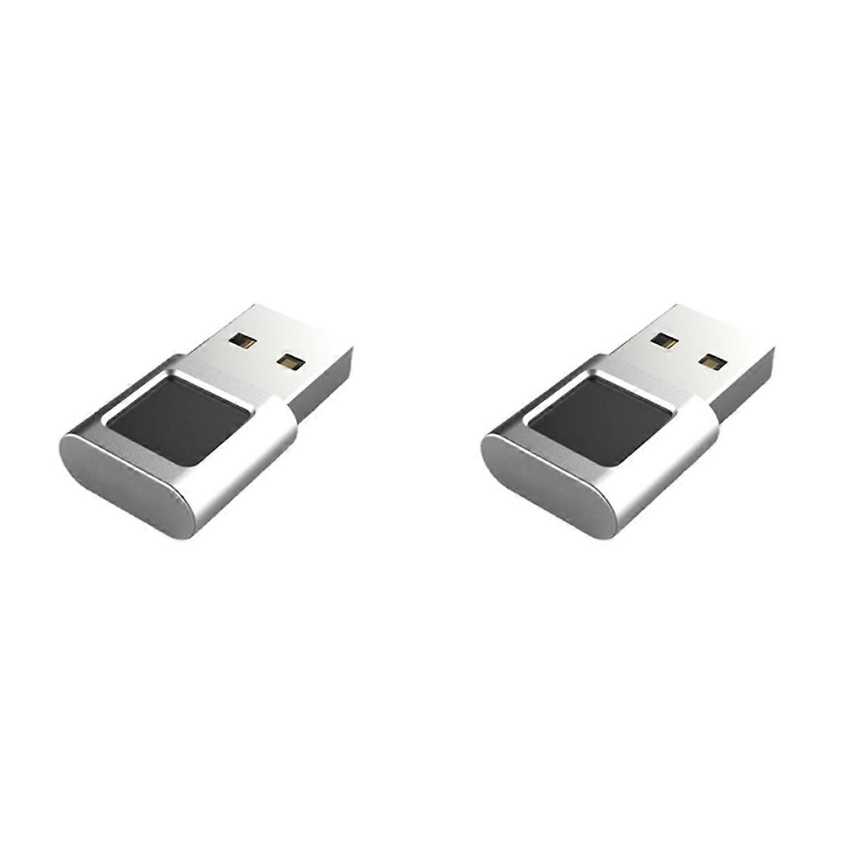 2X USB Fingerprint Reader Module Device Biometric Scanner for 10/11/Hello Dongle Laptops Key USB
