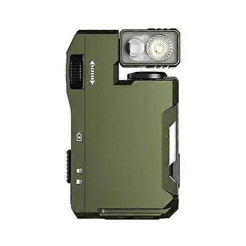 Magnetic Flashlight  Powerful Compact LED Light with 3 Modes, Portable for Camping (Green)