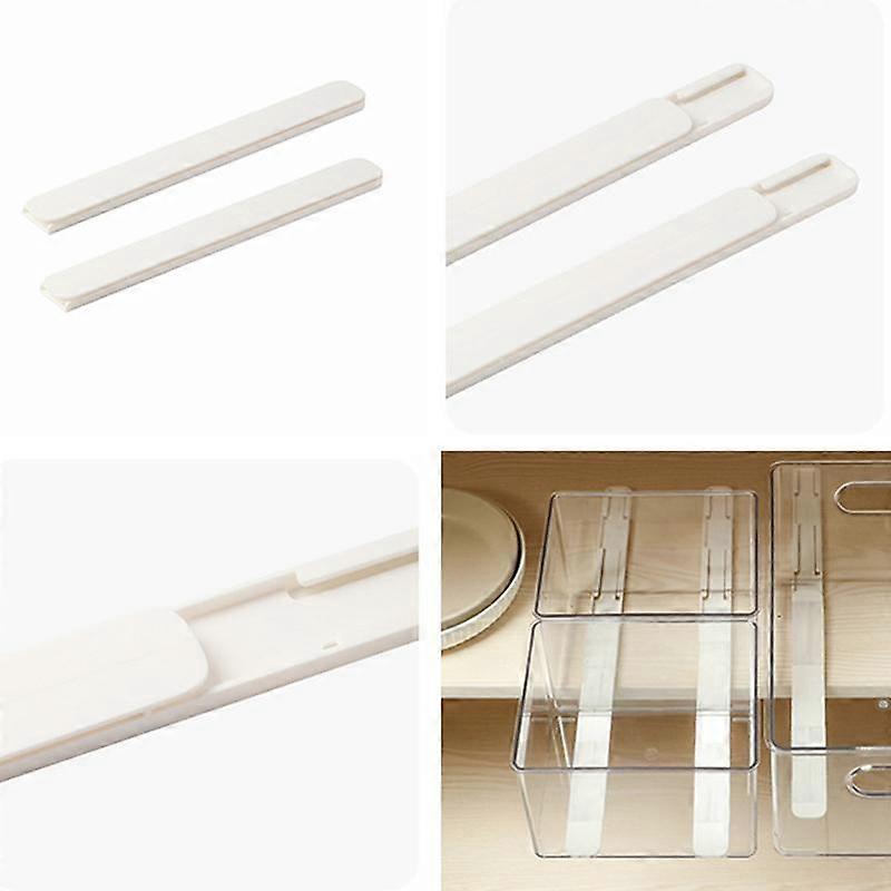 2Pcs Storage Box Rails Furniture Drawer Slide Replace Guide Cabinet Slide Rail Self-Adhesive Improvement Multipurpose