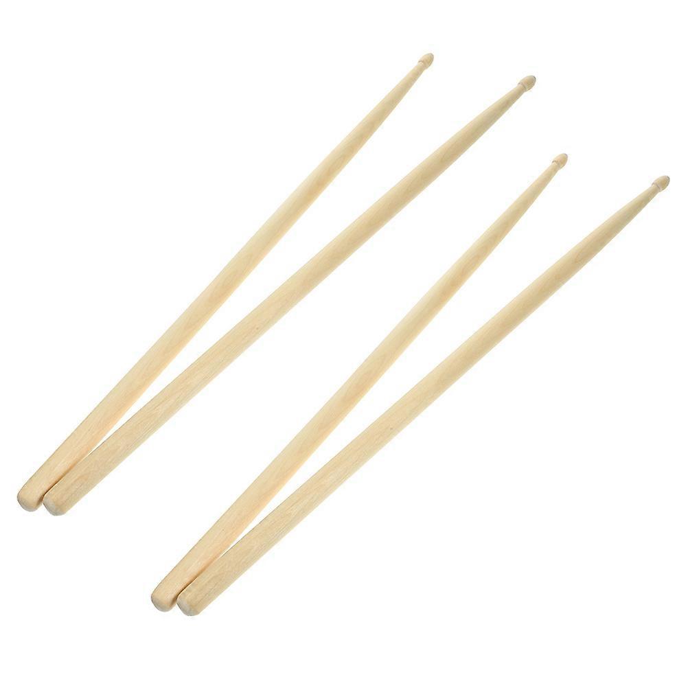 Drum Mallets Wooden Handle Percussion Marimba Mallet Jazz Drummers Comfortable Grip 4Pcs
