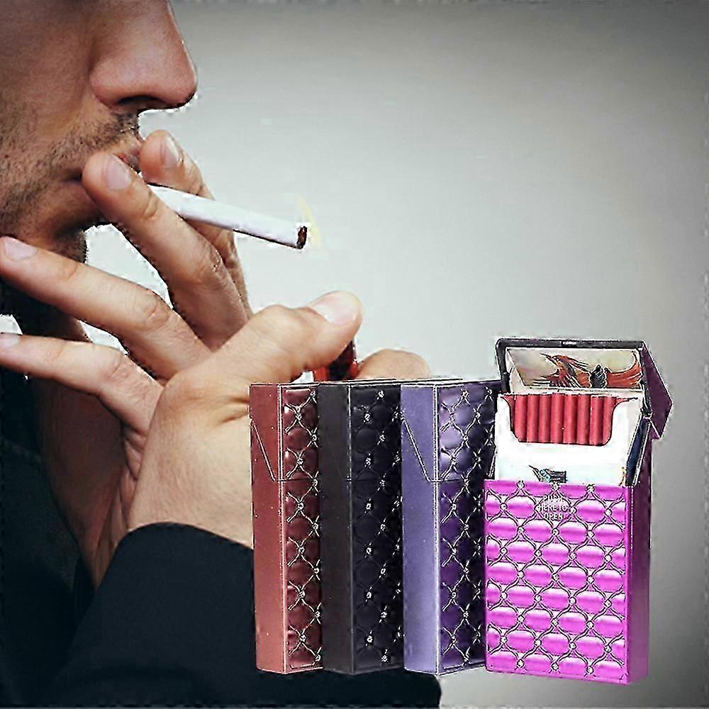 Plastic Cigarette Case Moisture and Crushproof Box with Flip Top Open for Men and Women