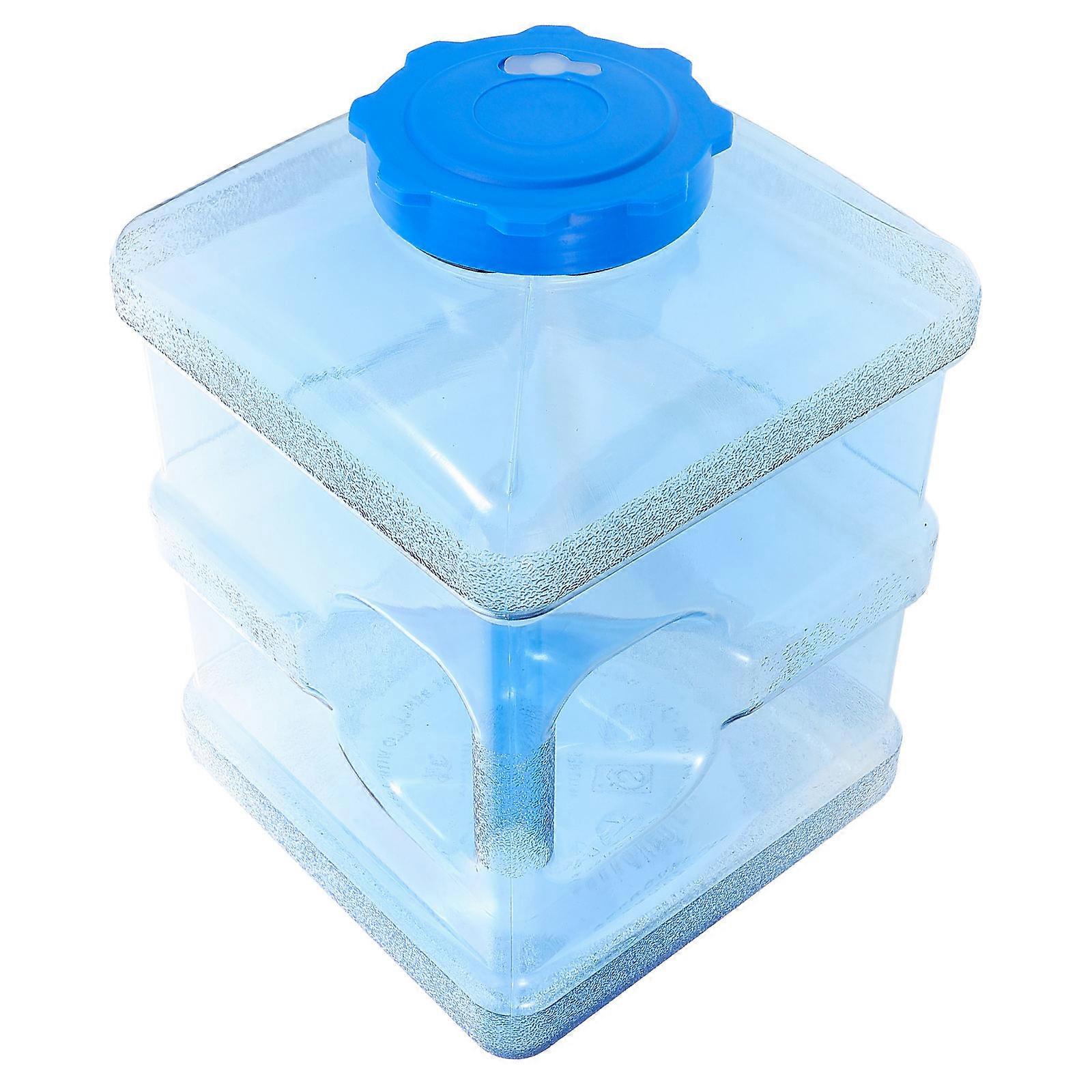 Skyblue Water Jug with Lid for Home Use Large Capacity 10L Storage Bottle Made of Strong PVC PC Material