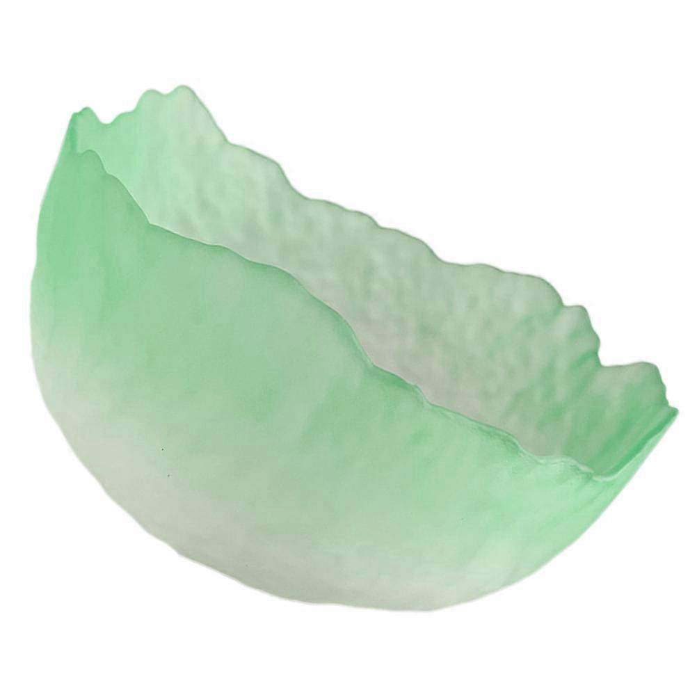 Elegant Light Green Glass Bowl for Home Use Wide Applications Smooth Surface 1Piece Molding 9.84 Inches