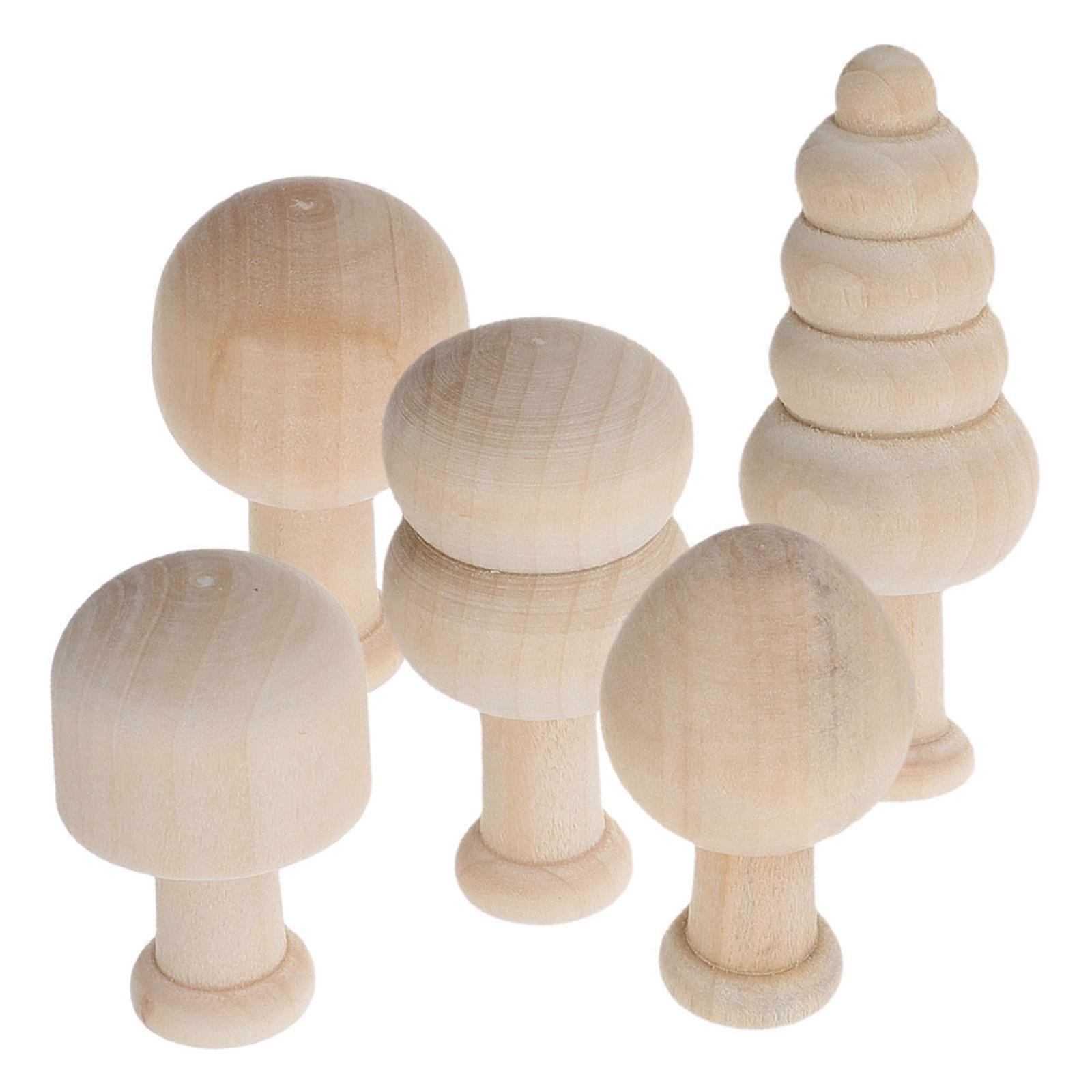 Wooden Things To Paint Unfinished Blank Tree Crafts Creative Diy Home Decor 1Set