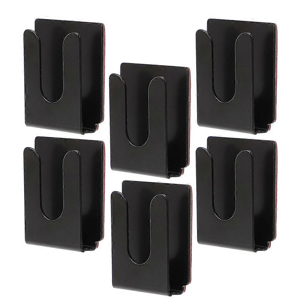 Universal Microphone Clip Mic Hanger Clips Tool-Free Installation Black 6Pcs