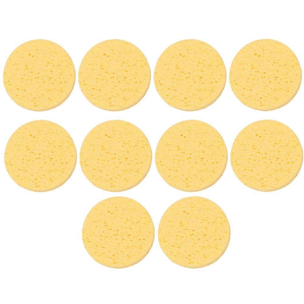 Natural Cellulose Makeup Removal Sponges 10pcs Face Cleansing & Exfoliating Pads for Daily Gentle Skin Care & Makeup Removal Tool