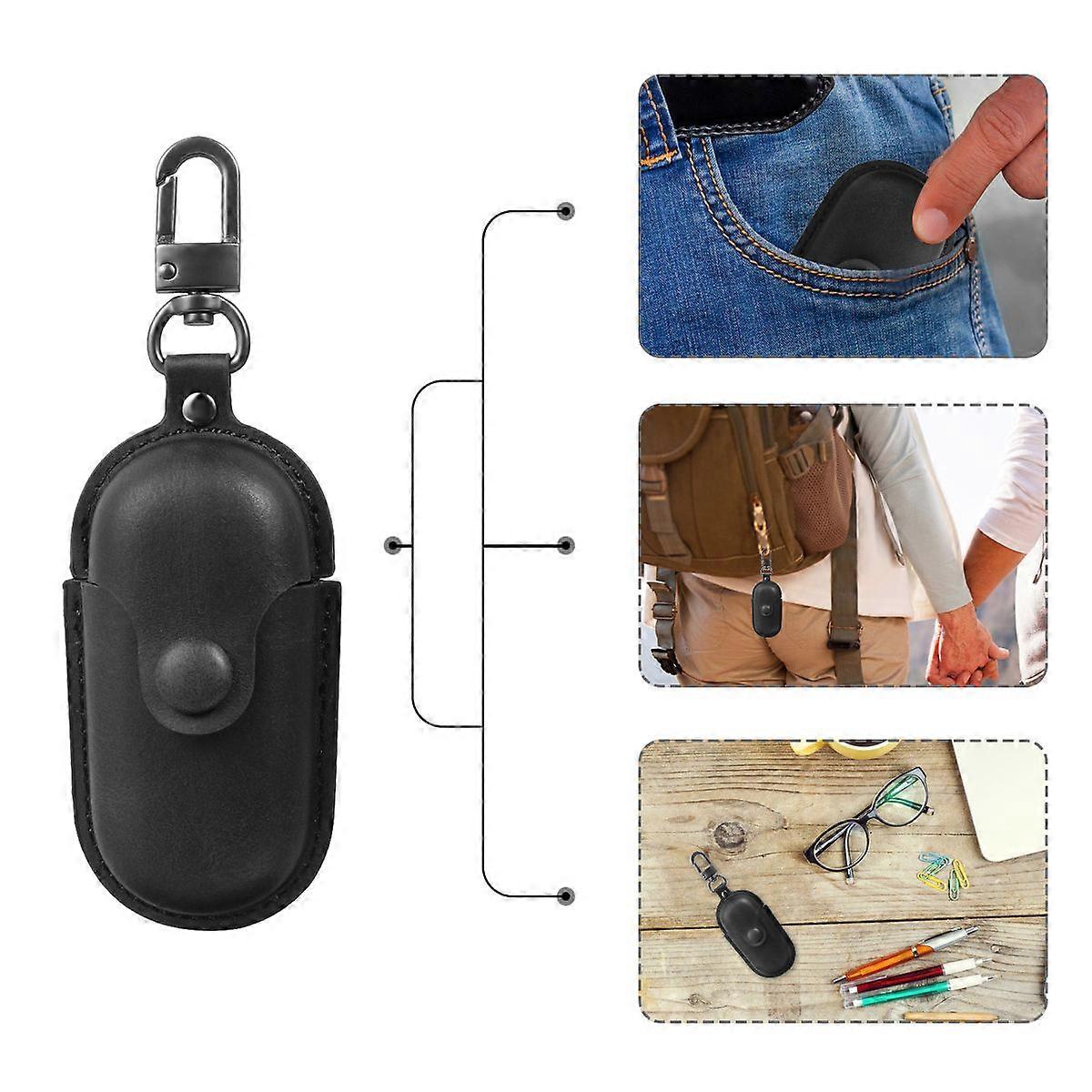 Earphone Storage Organizer Scratch-Proof Storage Box For Users 14X5.5X3Cm Black 1Pc