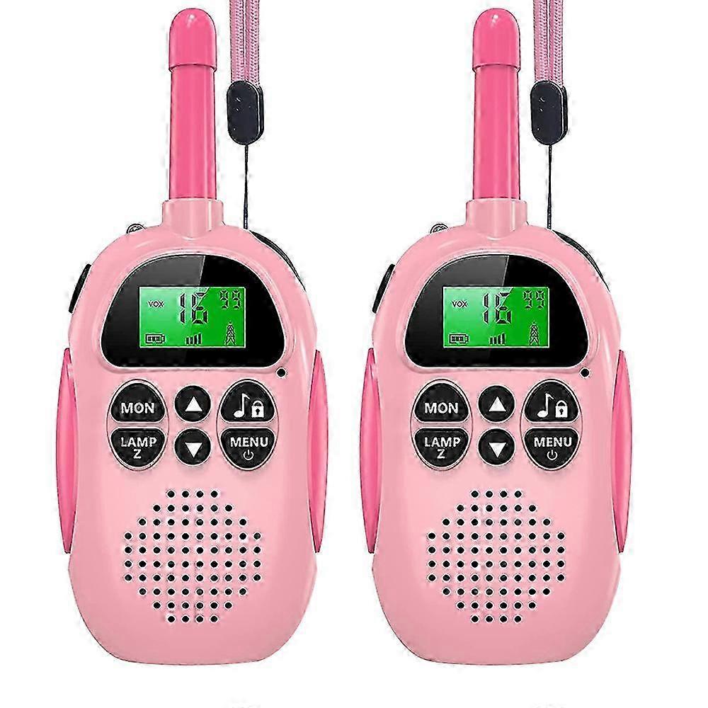 子供用充電式 2 パックトランシーバー - アウトドア、キャンプ、ハイキング用の懐中電灯付きクリスマス誕生日おもちゃギフト