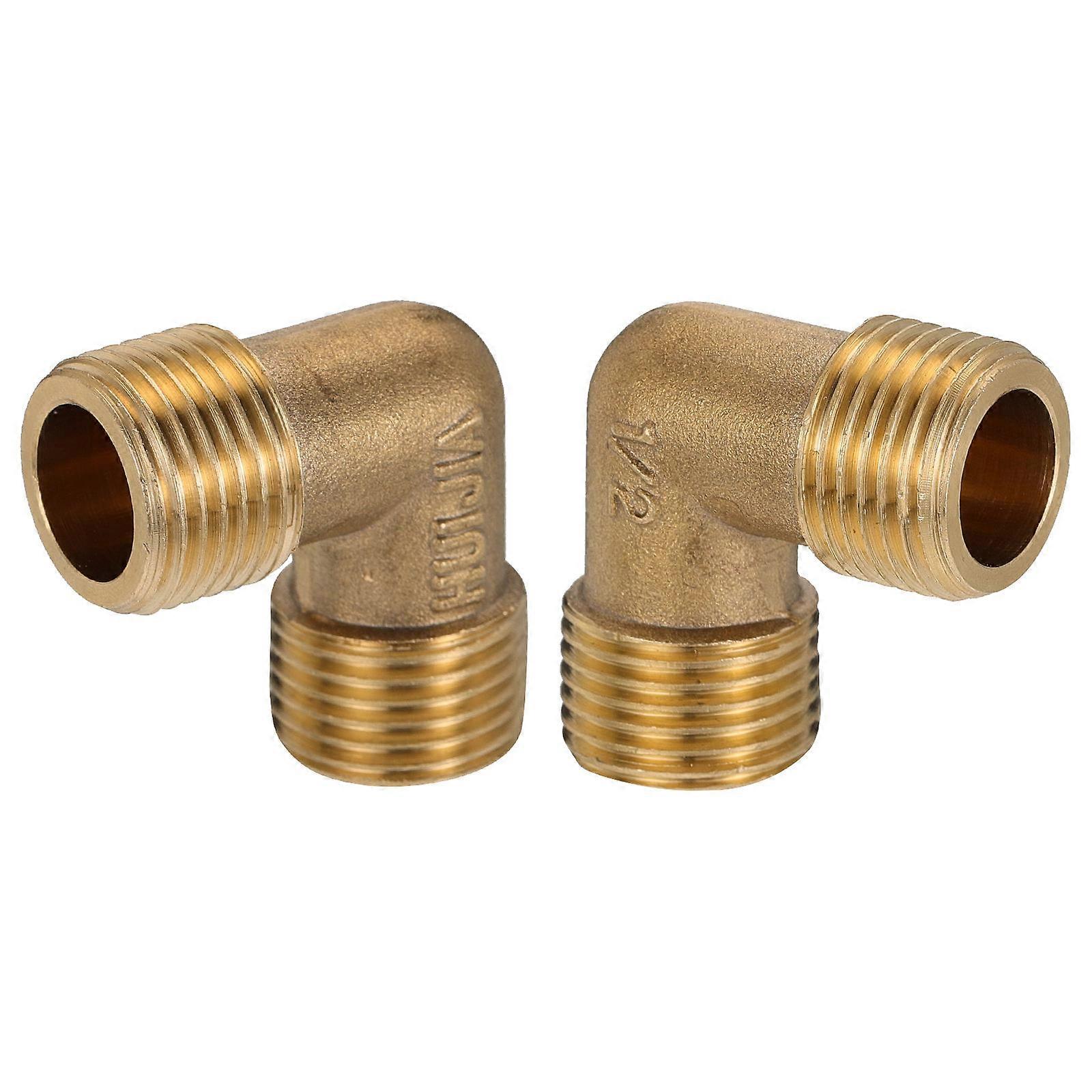 Aquarium Pipe Fittings 90 Degree Elbow Thread Pipe 2Pcs