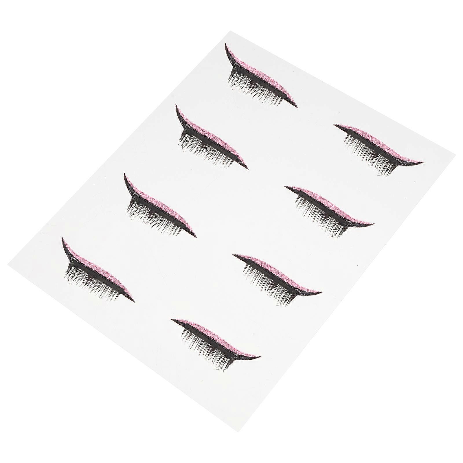 Pink Eyeliner Stickers for DIY Waterproof and Adhesive Design Great for Masquerade Balls 4 Pairs