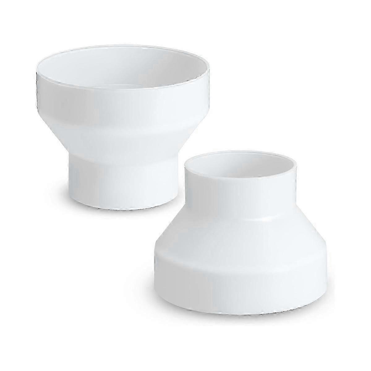 2 peças de 6 a 4 polegadas redutor de duto aumentador de duto de ar ABS adaptador ventilador de duto ou secador