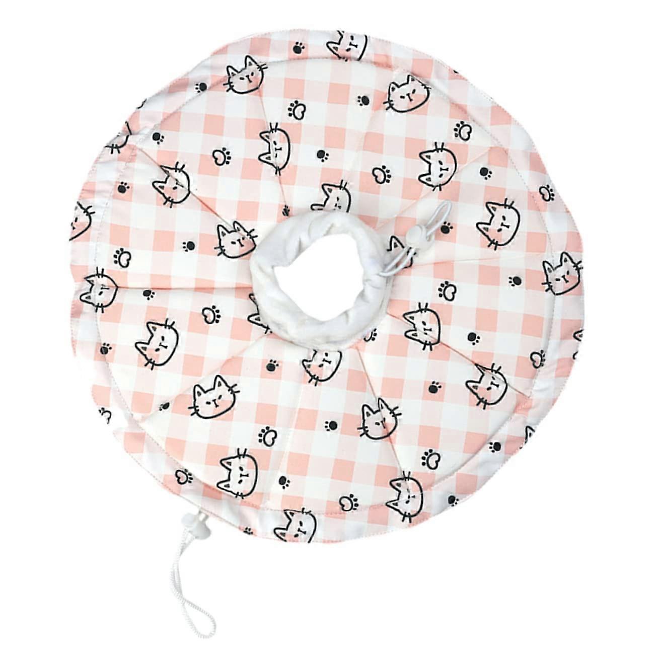 Pet Collar Waterproof Cushion Protective Cone Collar Cat Donut Elizabethan Healing Collar for Dogs Cats 29.5x29.5CM