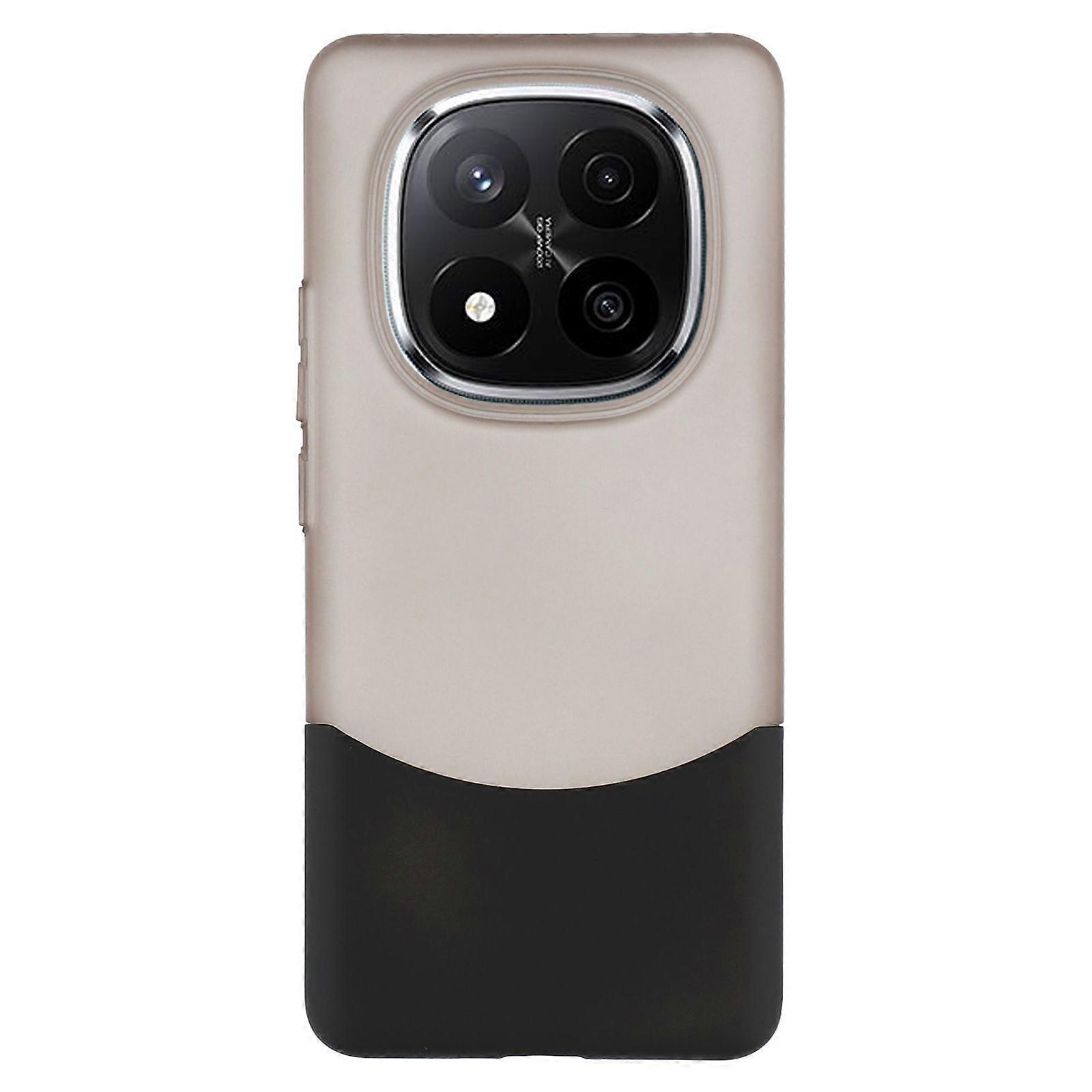For Xiaomi Redmi Note 14 Pro+(Plus) 5G Case Dual Color Splicing Matte PC Phone Cover Large Camera Cutout