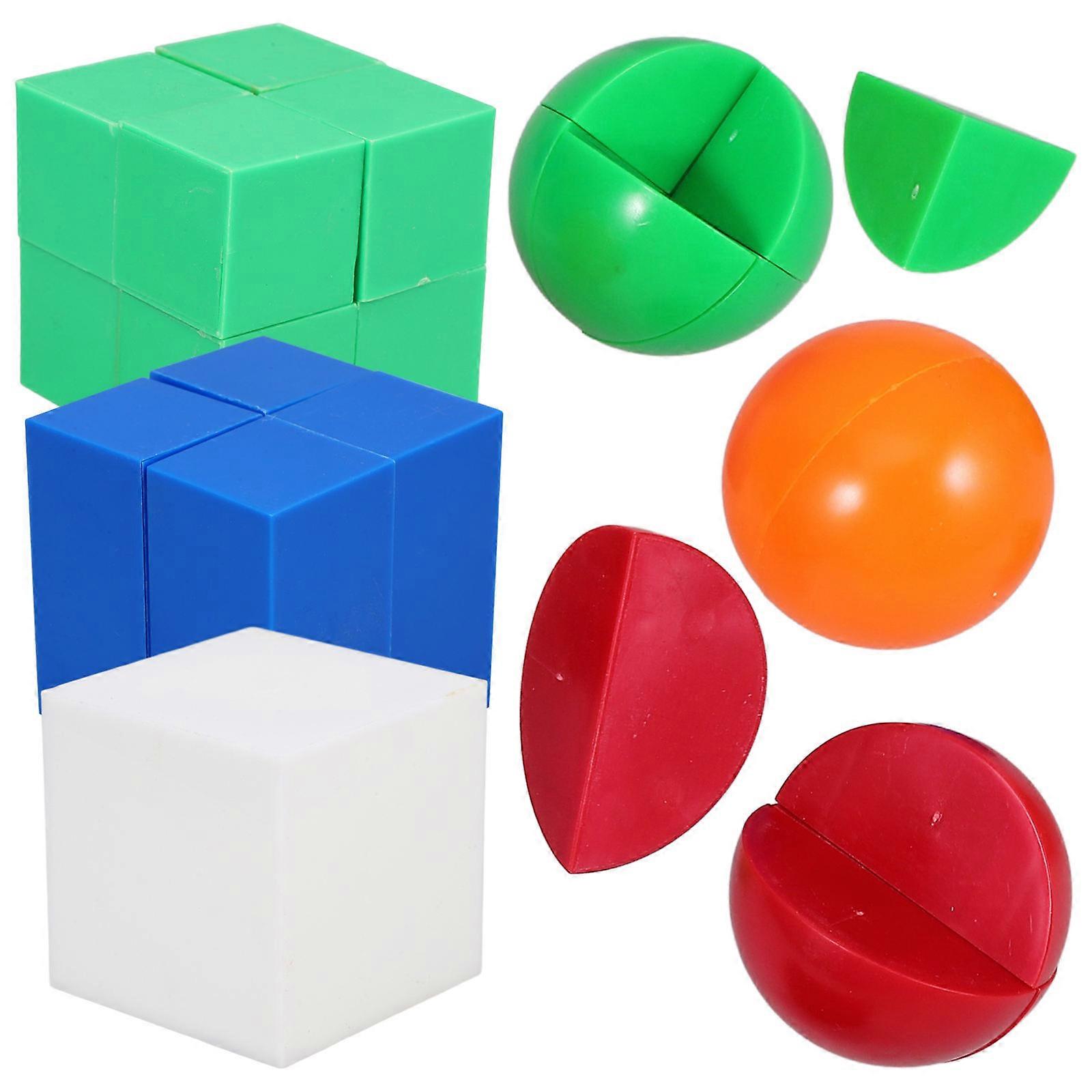 Solid Geometric Model 1 Set Geometry Teaching Tools Home Education 6.00X6.00X6.00CM Assorted Color Engaging Learning
