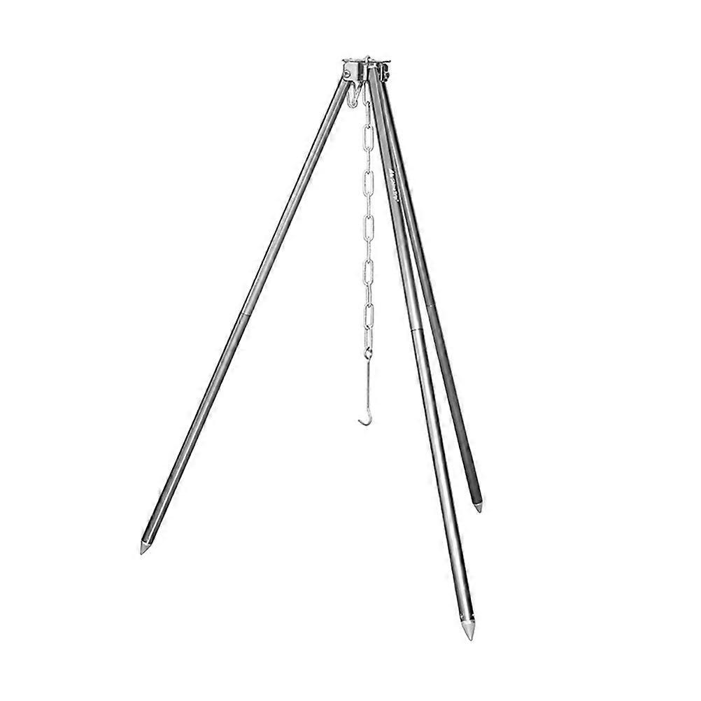 Camp Tripod Grill Rack For Enjoying Meals While Hiking Or Camping 110X110X1.2CM Durable 1 Set