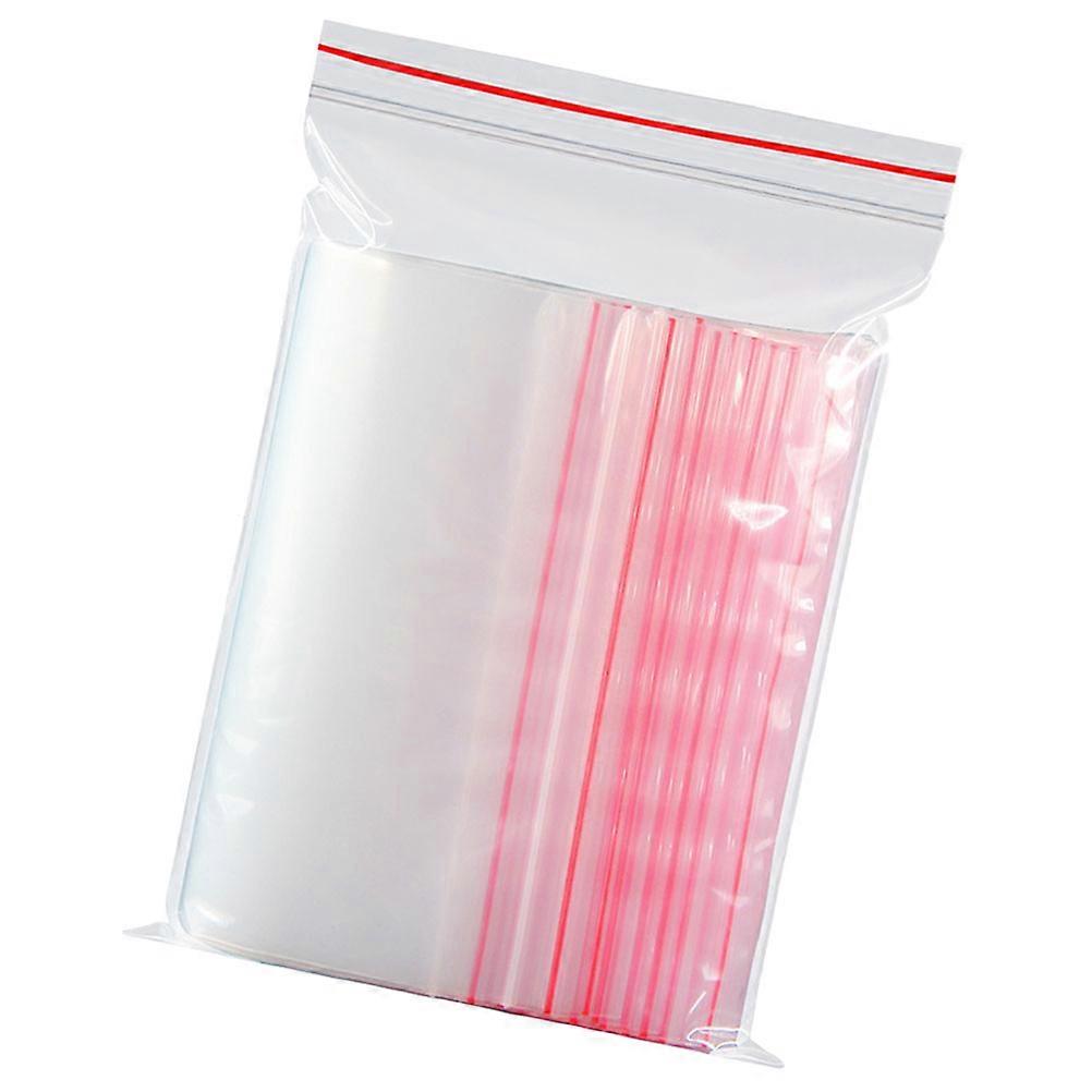再密封可能なバッグ 100 個のクリア ストレージ バッグ 家庭用キッチン スナック コンテナに最適