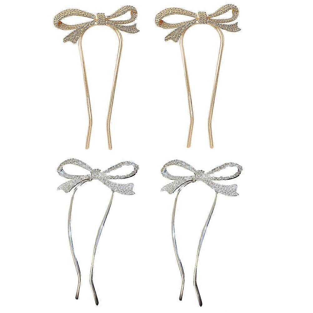 Antique Decorate Hairpins for Wedding Hairstyle with Zinc Alloy Material Assorted Color and