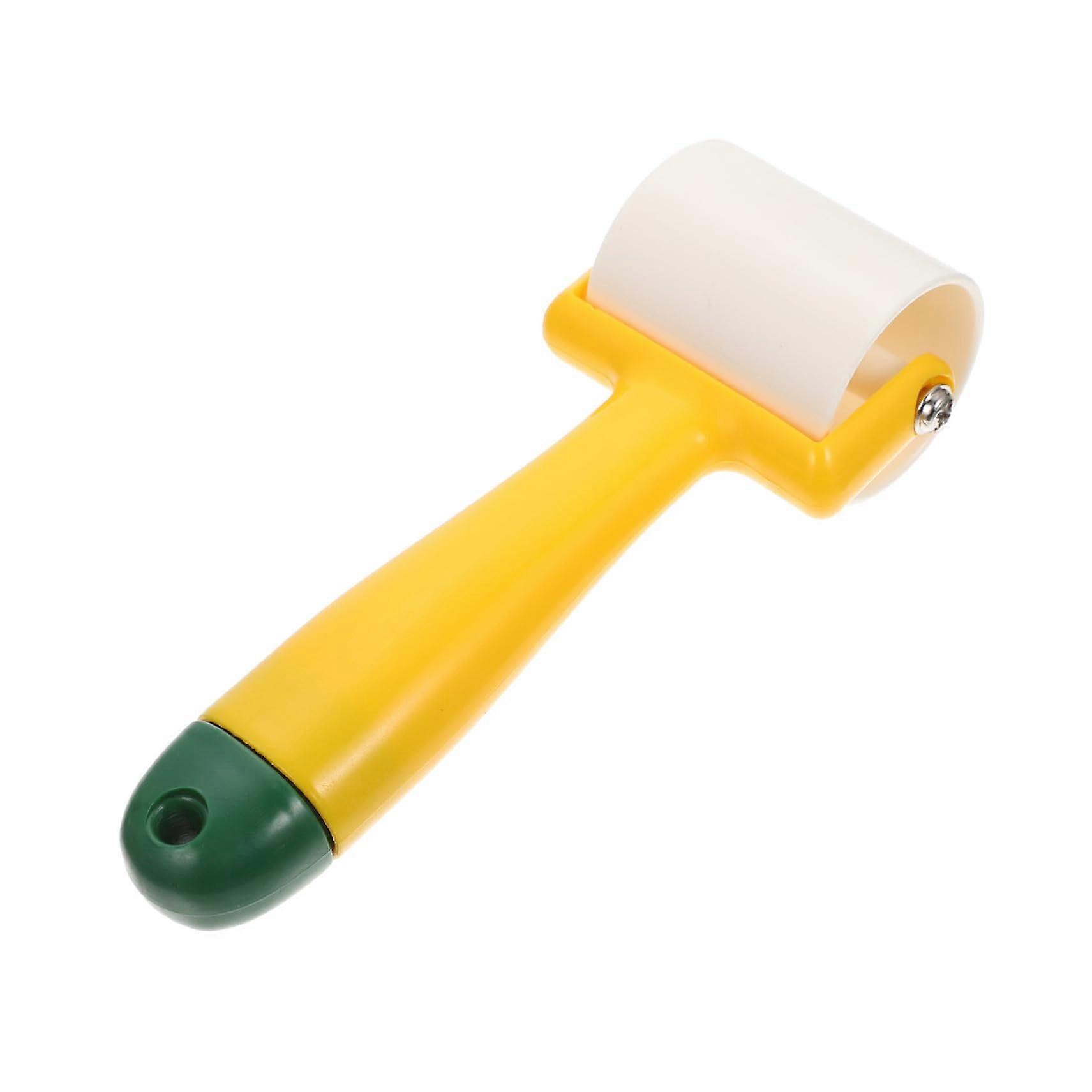 Seam roller flat pressing roller ergonomic handle for films underlayment 19x5cm