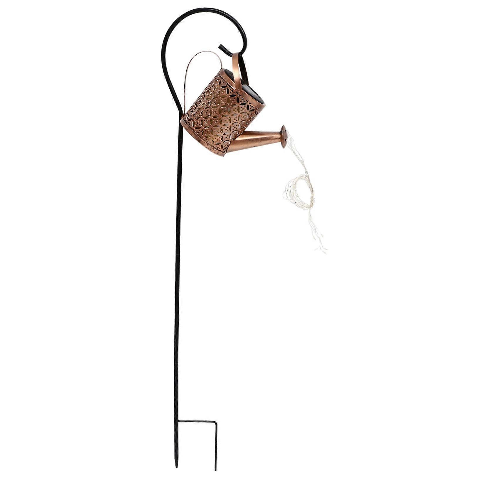 Garden Decorative Light Swing Lamp with Shepherd Hook for Outdoor Use, Waterproof String Lights for Garden and Watering Can