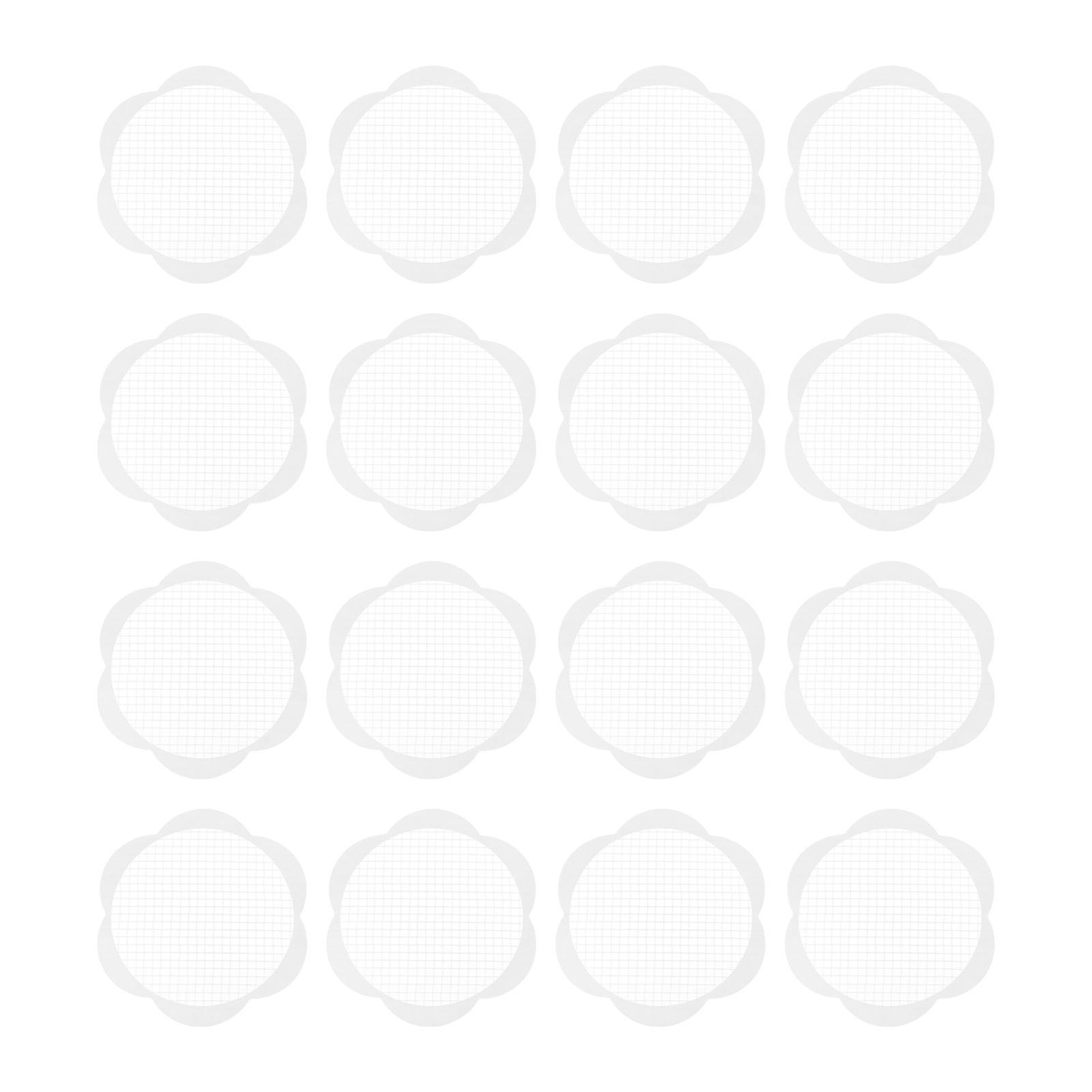25 Pack Disposable Floor Drain Stickers, Hair Filter Mesh for Bathroom & Kitchen, Easy to Use Drain Covers for Smooth Surfaces