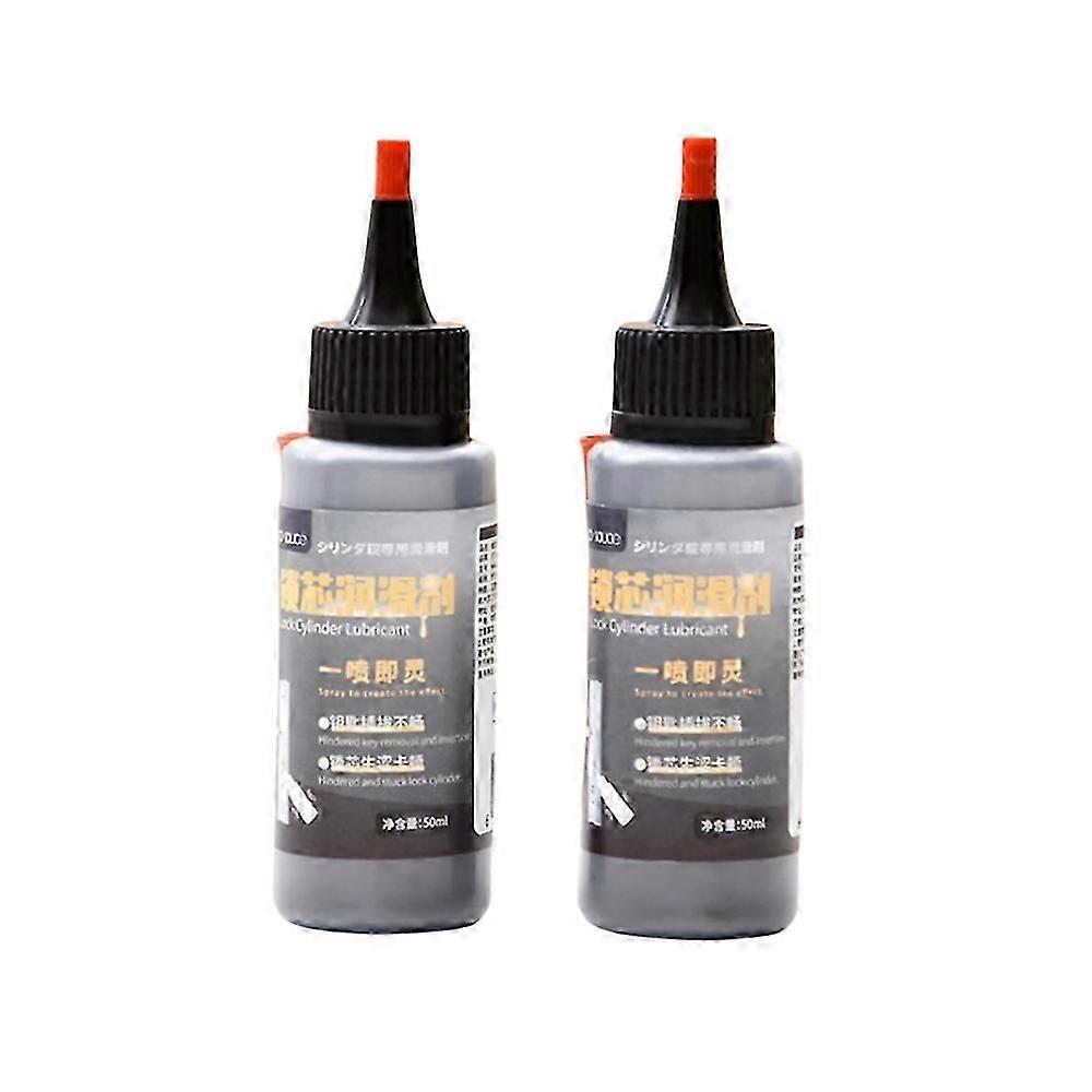 Long-lasting Graphite Lubricant for Door Locks - 2 Pack 50ml