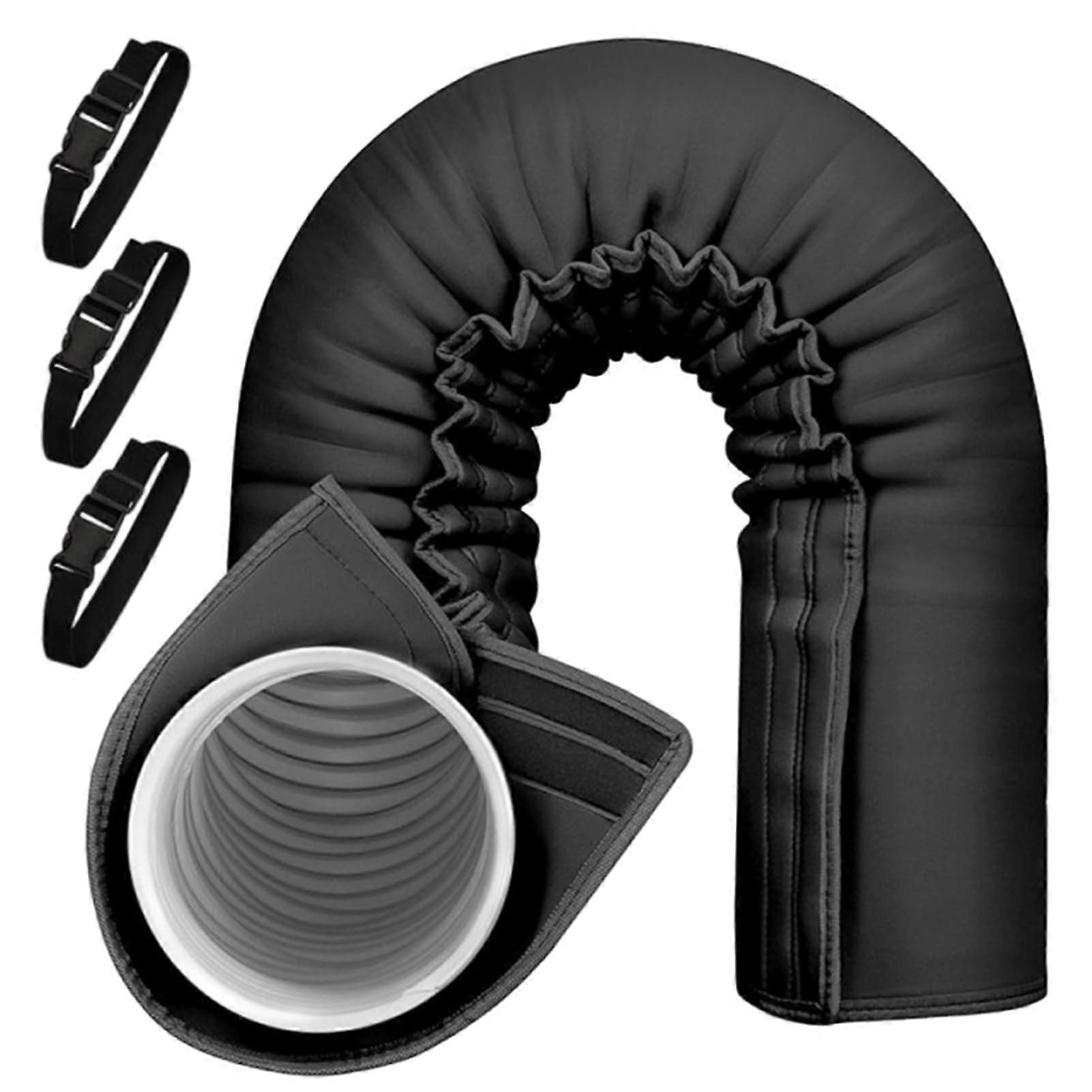 Cover for Air Conditioner Hose  Portable Insulation with 3 Adjustable Straps