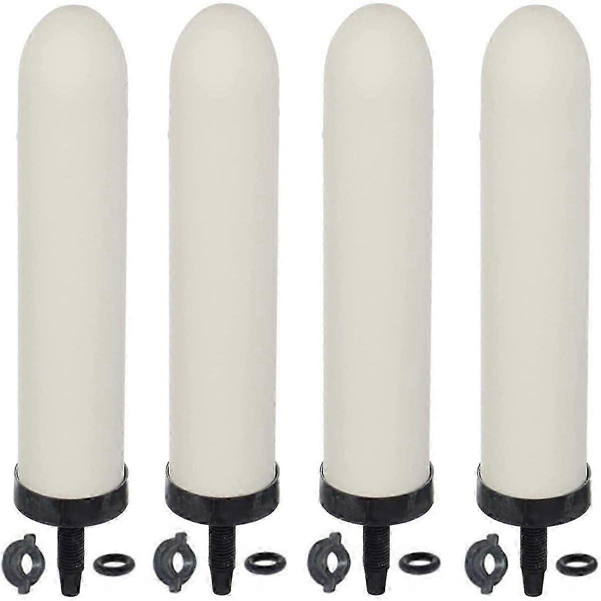 4 Pack Replacement Ceramic Water Filter for Water Filtration System