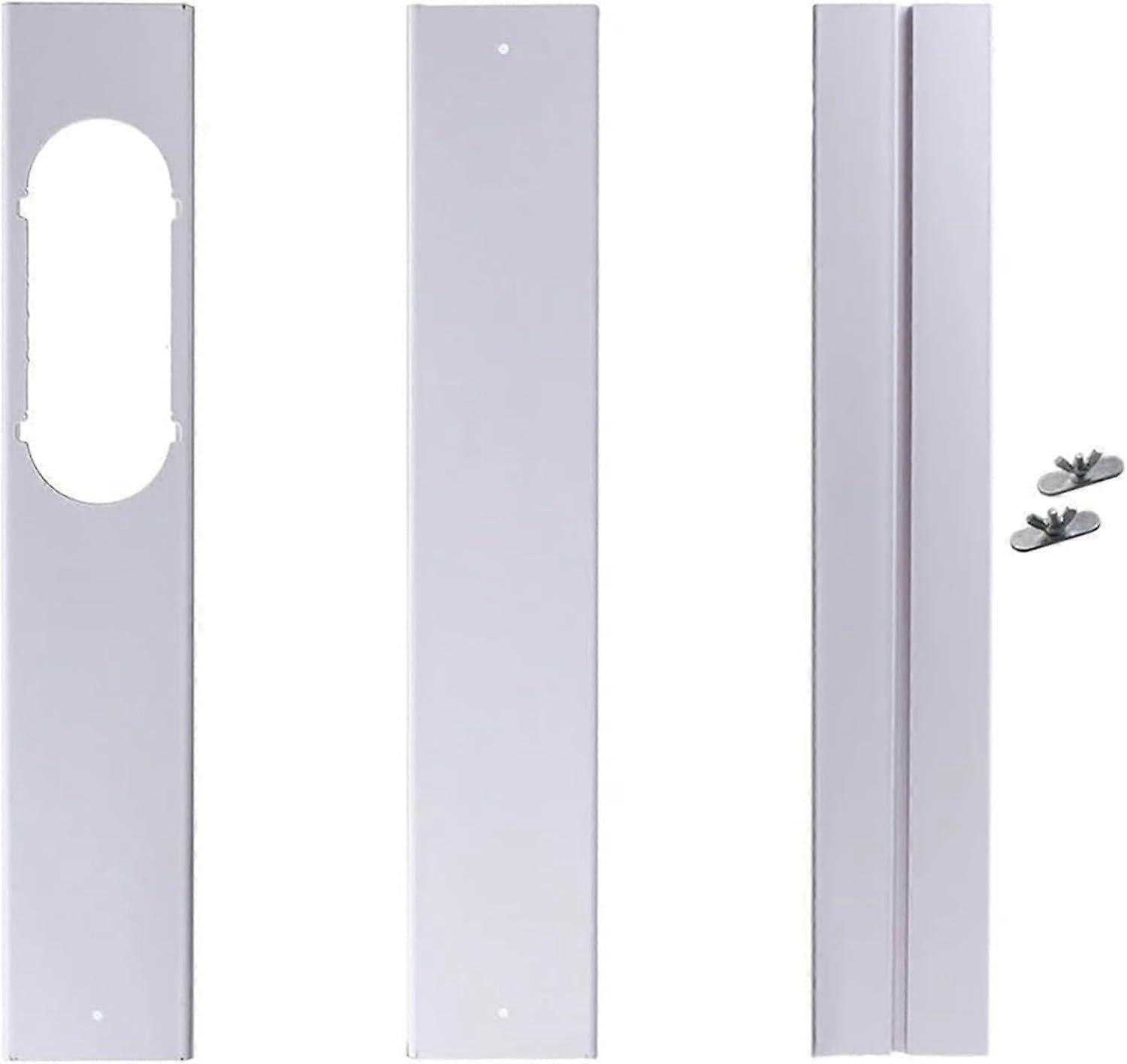 Portable Air Conditioner Window Kit, with Universal Coupler Adjustable Reinforced PVC Panel Window Seal AC Window Vent Kit for Sliding for 10cm Exhau