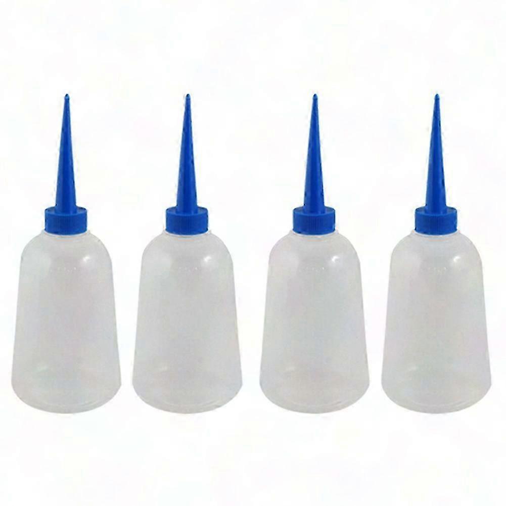 4 Pcs 250ml Soft Plastic Sewing Machine Oil Bottles for Industrial Use