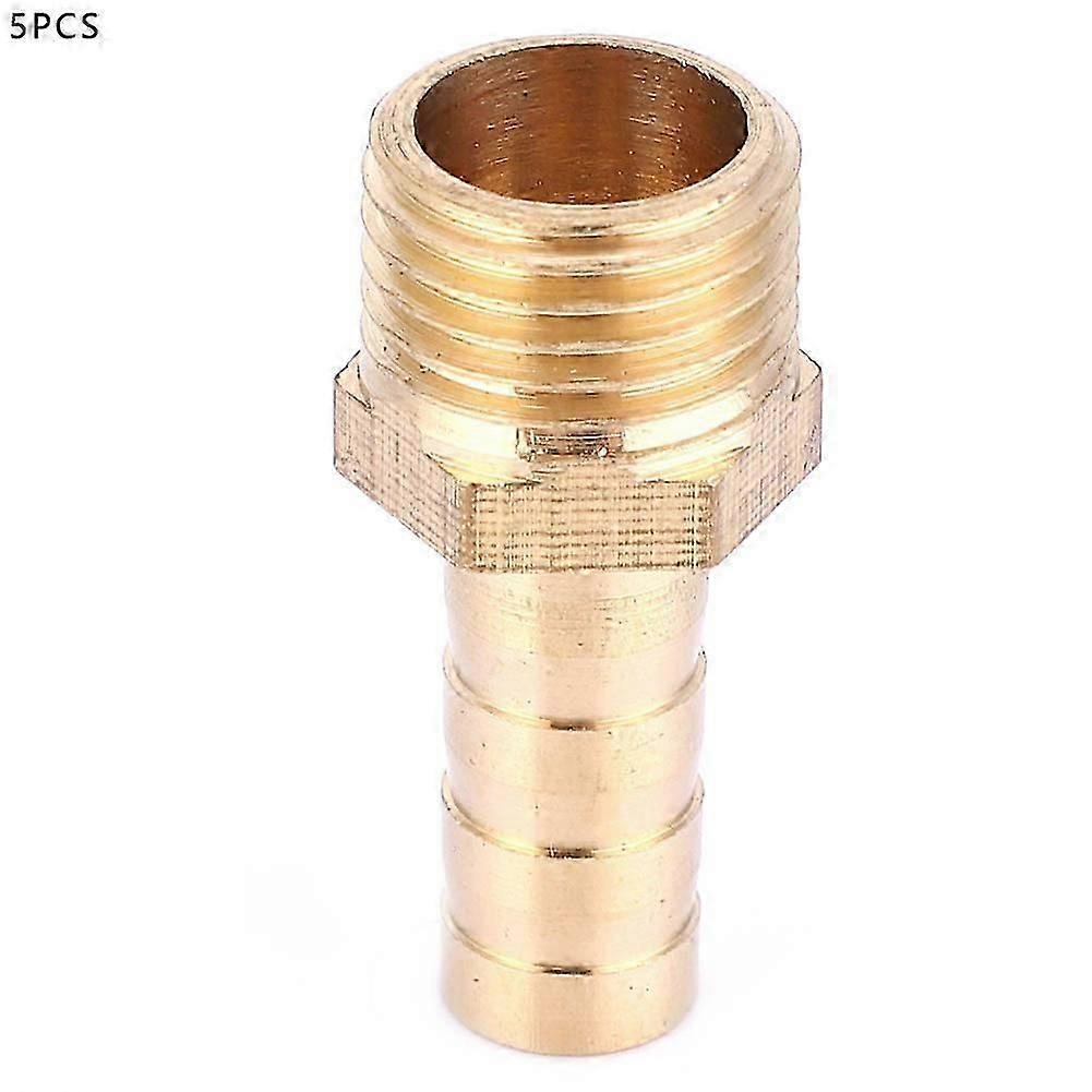 5 sztuk 8mm wąż Barb Tail Męski łącznik BSP Mosiężny łącznik adaptera łącznika (1/4 ")