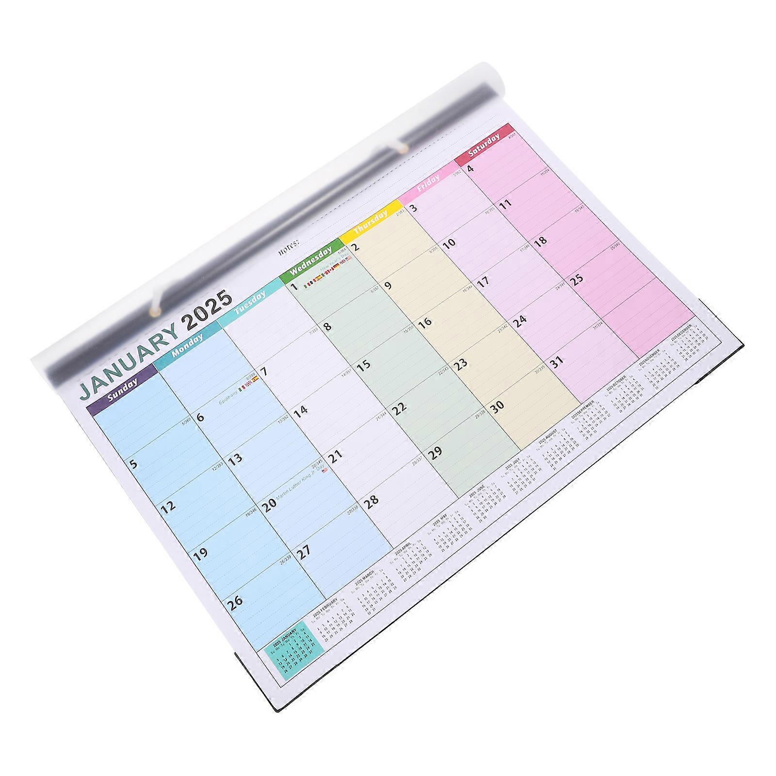 2025 2026 Academic Wall Calendar with Holidays Hanging Planner for School and Office Scheduling