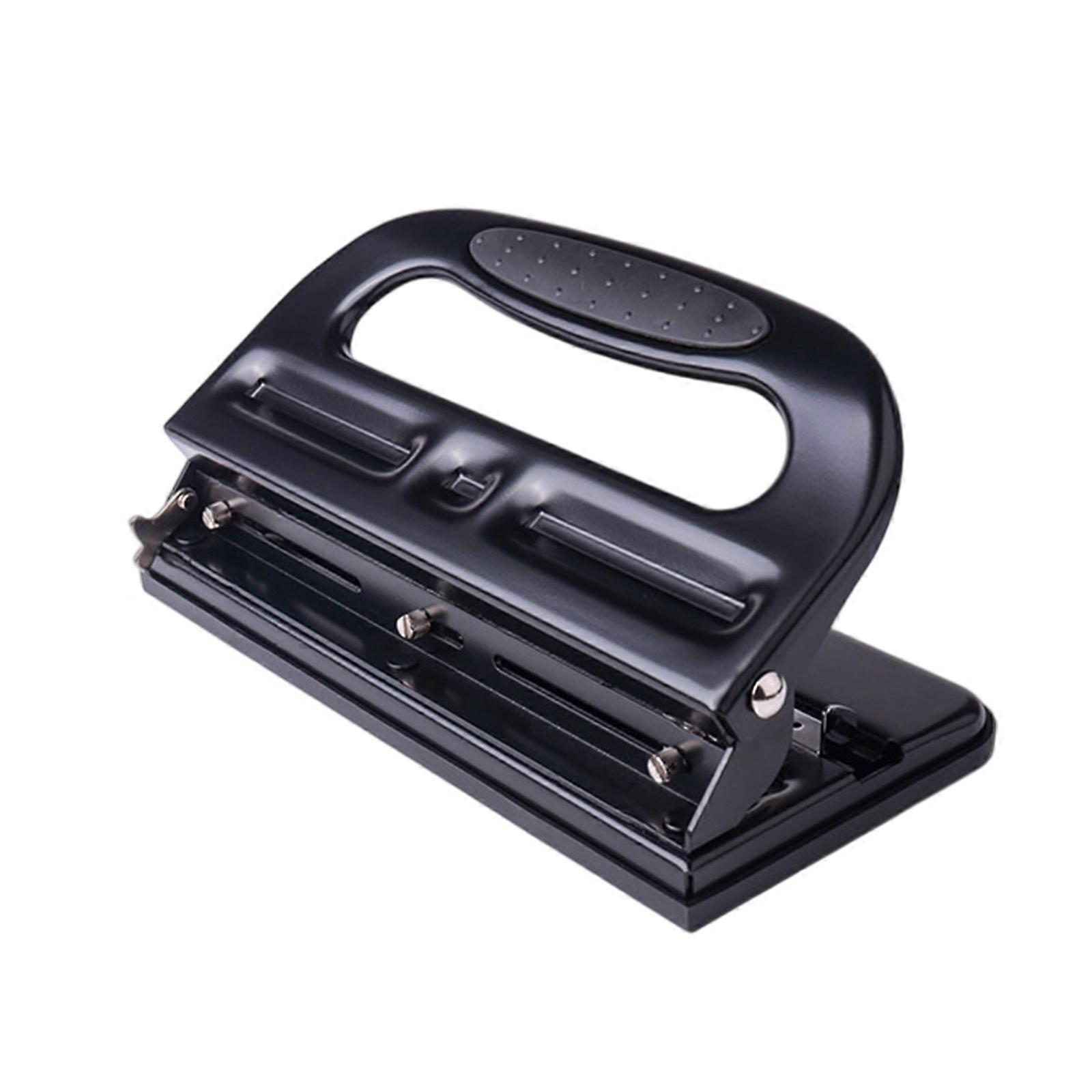 Heavy Duty 3 Hole Puncher 30 Sheet Capacity Ergonomic Handle Labor Saving Paper Punches For Office and Industrial Use Multicolor