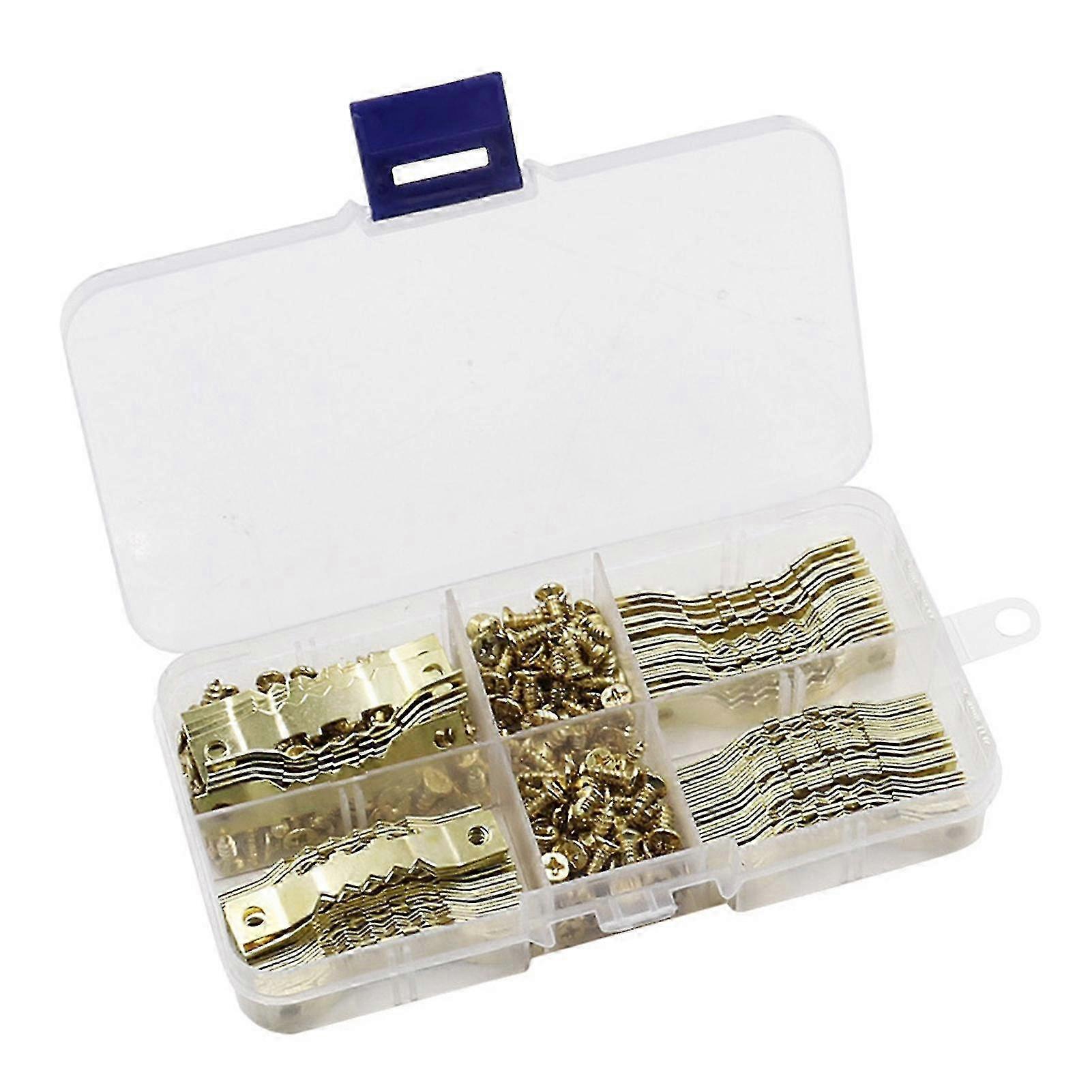 100pcs Multifunctional Sawtooth Picture Hanger Double Sided Easy To...