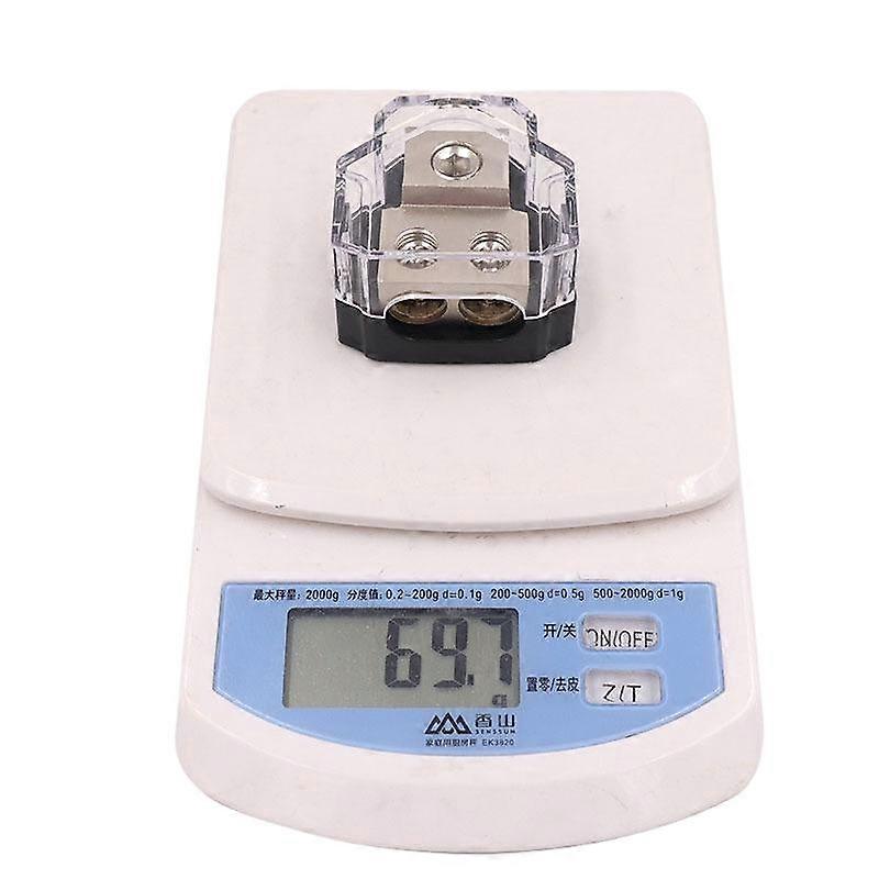 Automobile audio splitter, made of pure copper-zinc alloy, for optimized circuit connection