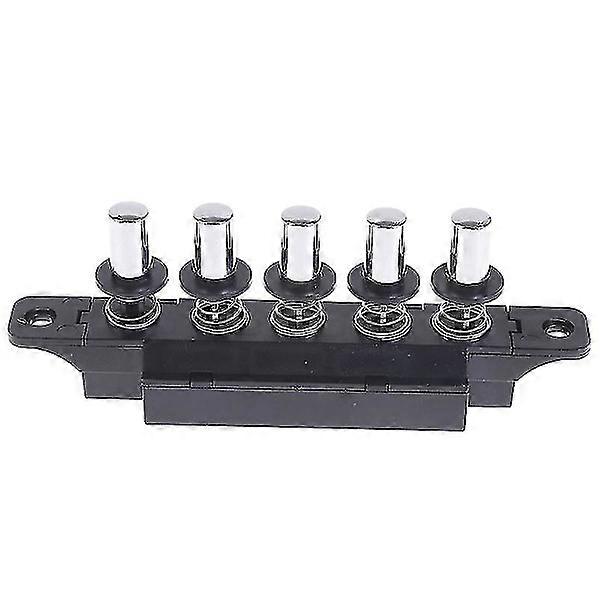 Five-position insert button for cooker hood Five-position silver button Shytmv