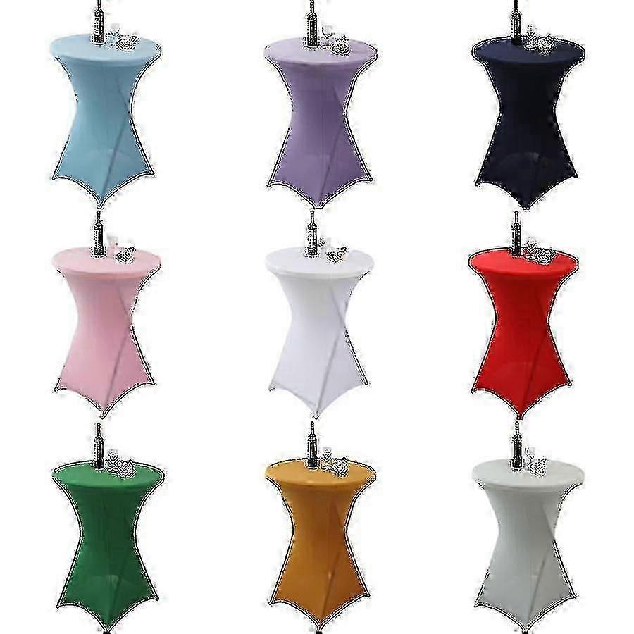 Stretch Spandex Κάλυμμα τραπεζιού κοκτέιλ για γάμο, συμπόσιο & πάρτι - Qhzl καλύμματα τραπεζιού κοκτέιλ