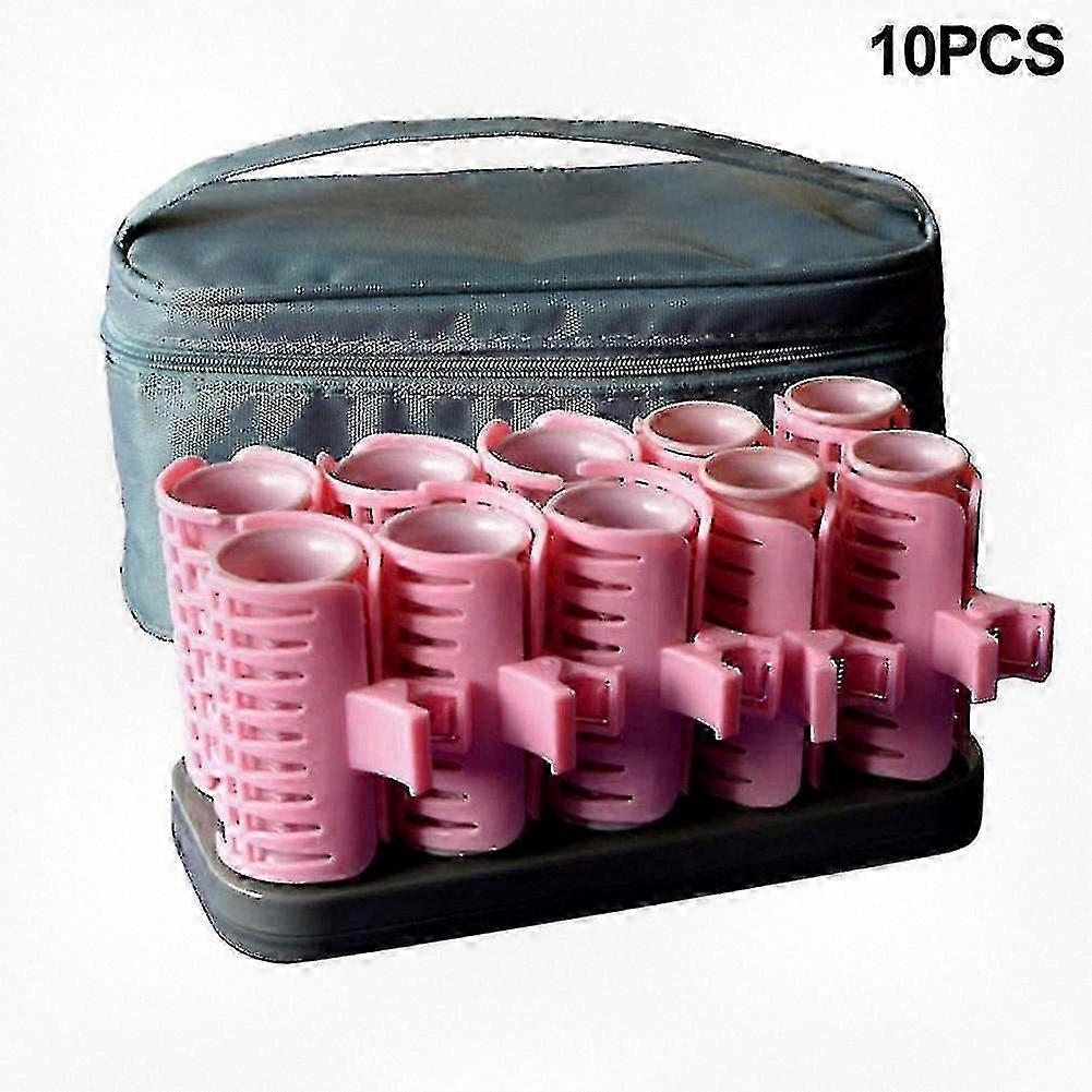 Set of 10 Electric Heated Rollers for Curling Hair - Styling Tools for Beautiful Waves